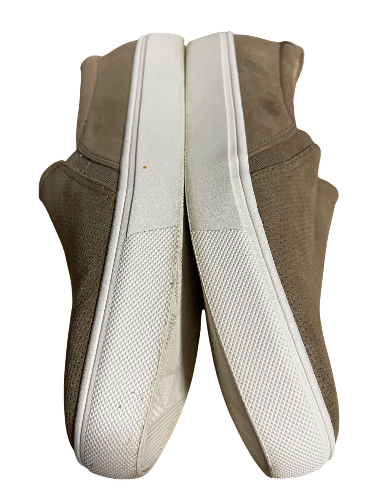 Dr. Scholls Womens Nova Slip-On Shoes Size 10W Taupe Fabric Upper Comfort Casual