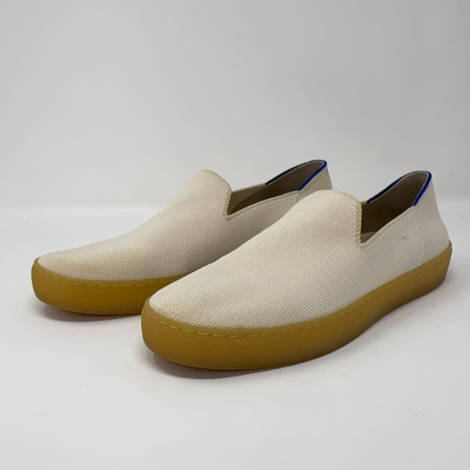 Rothy’s The City Slip On Sneakers Womens Size 9.5 Comfort Flat Cream Minimalist