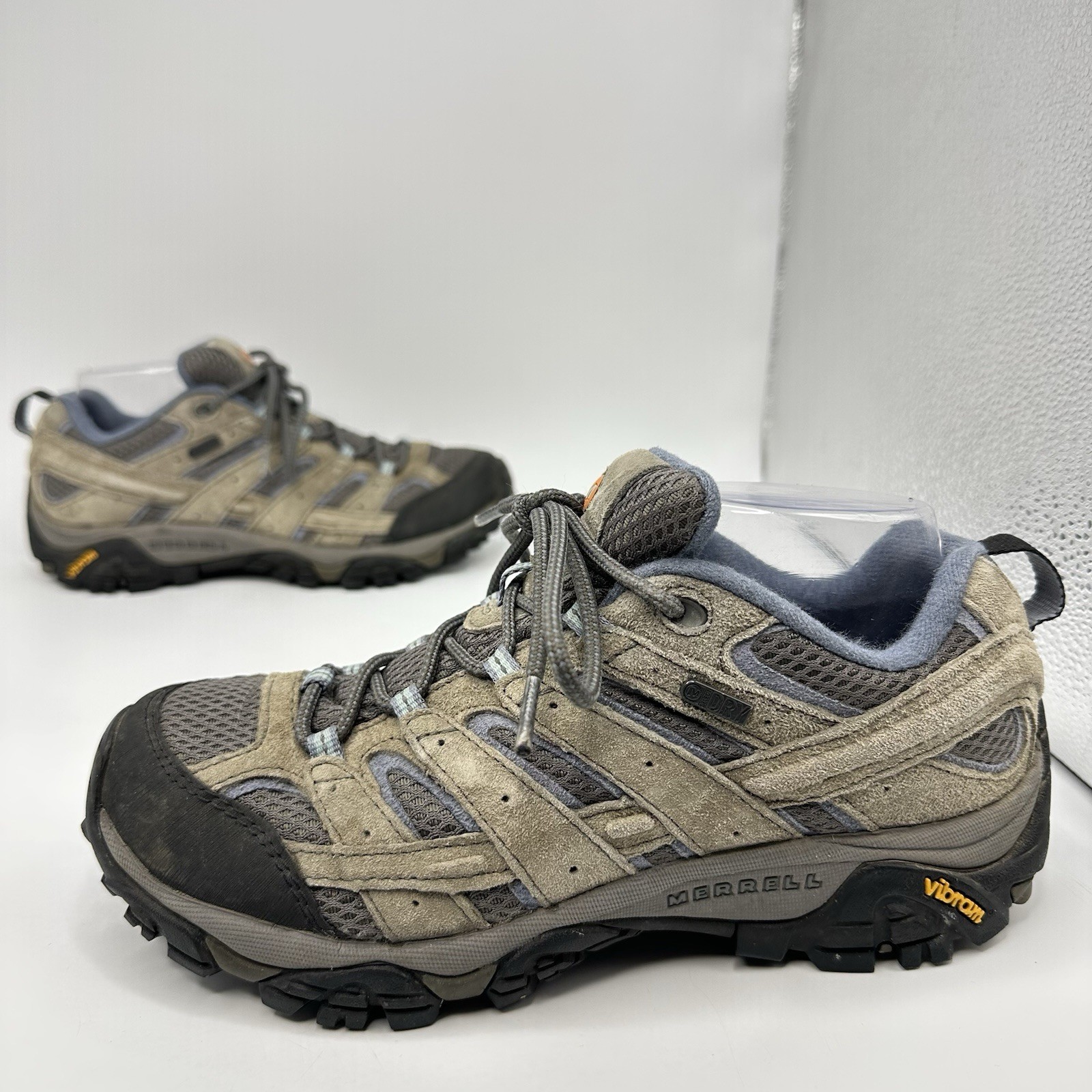 Merrell Moab 2 Women 8.5 W Granite Gray Waterproof Vibram Hiking Shoe