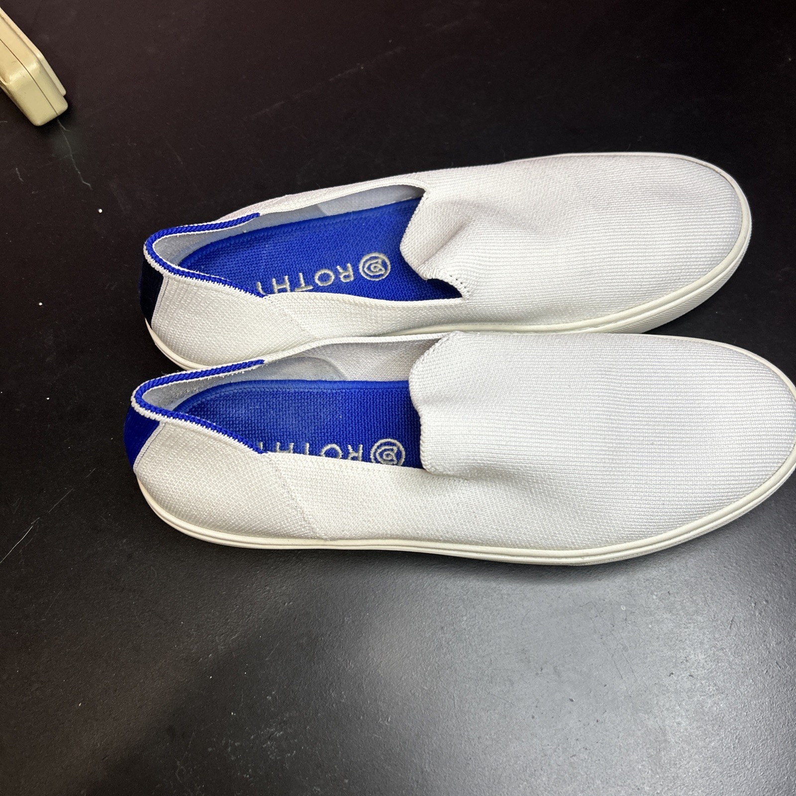 Rothy’s The Original Womens Size 9.5 White Casual Walking Slip On Shoes Sneakers