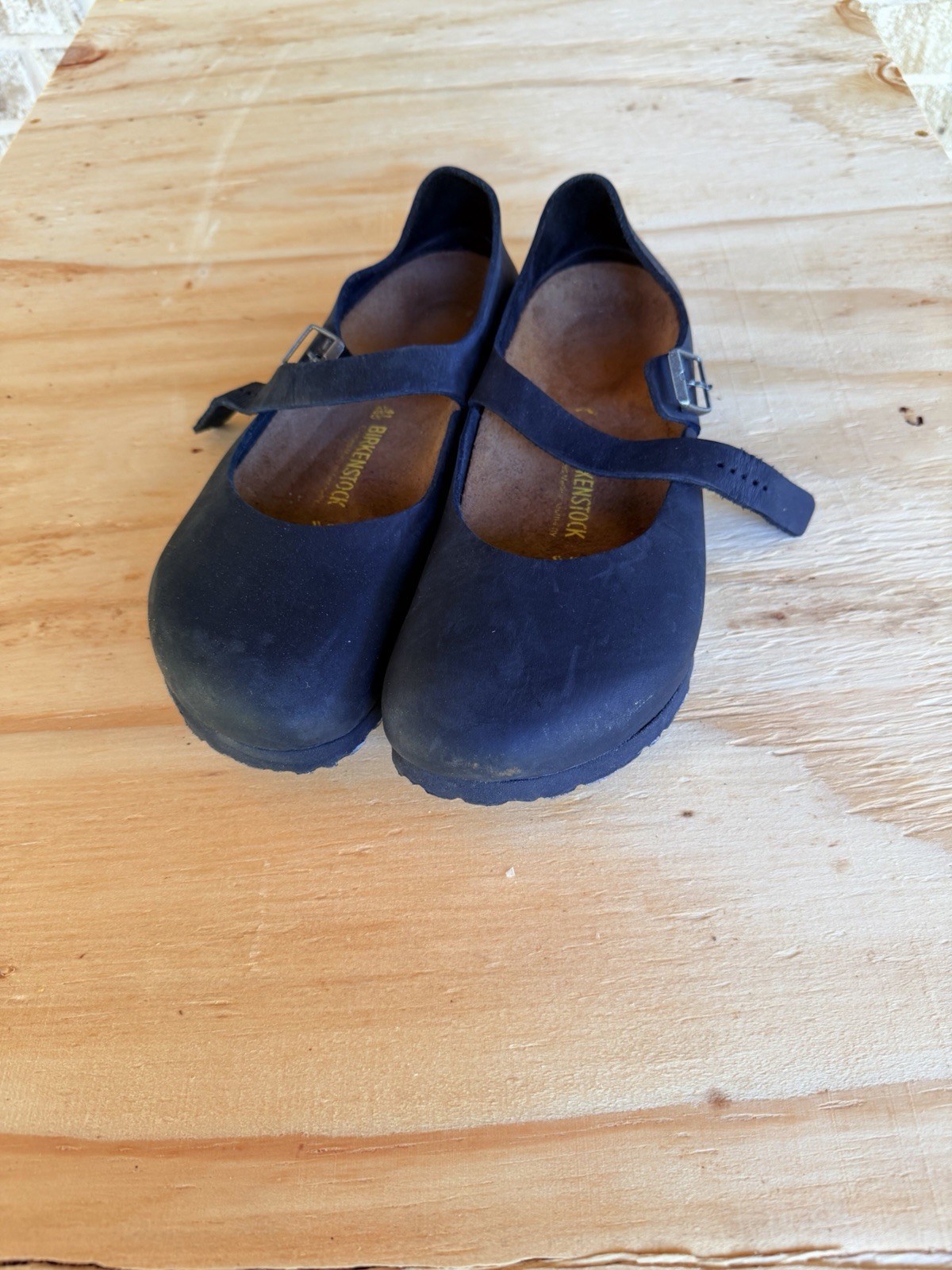 Birkenstock 41 Montova Black 100% Leather