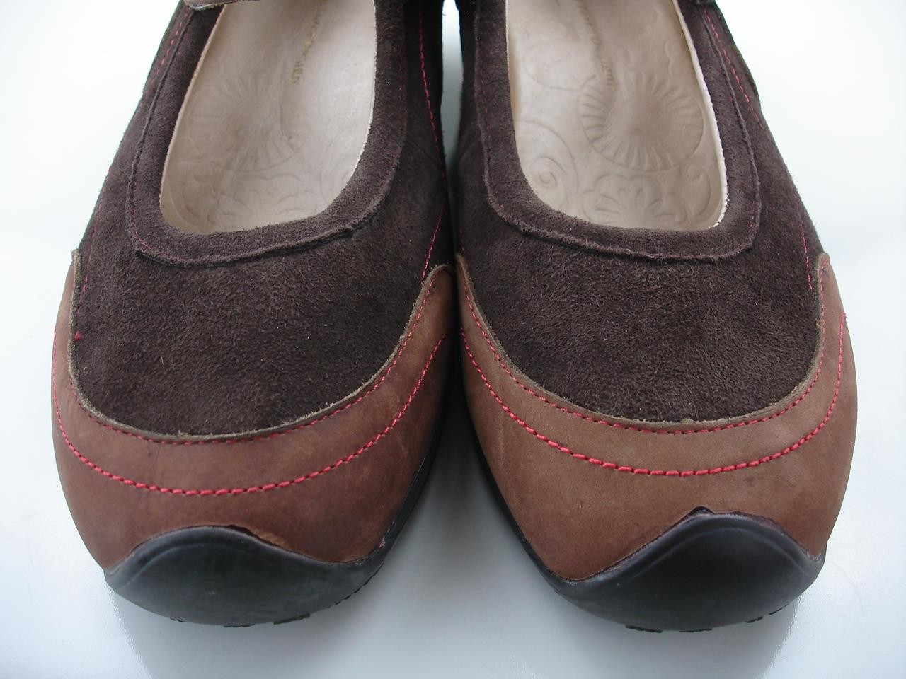 Women’s 9.5 M Jambu All Terra Formosa Mary Jane Brown Suede Leather Shoes Wedge
