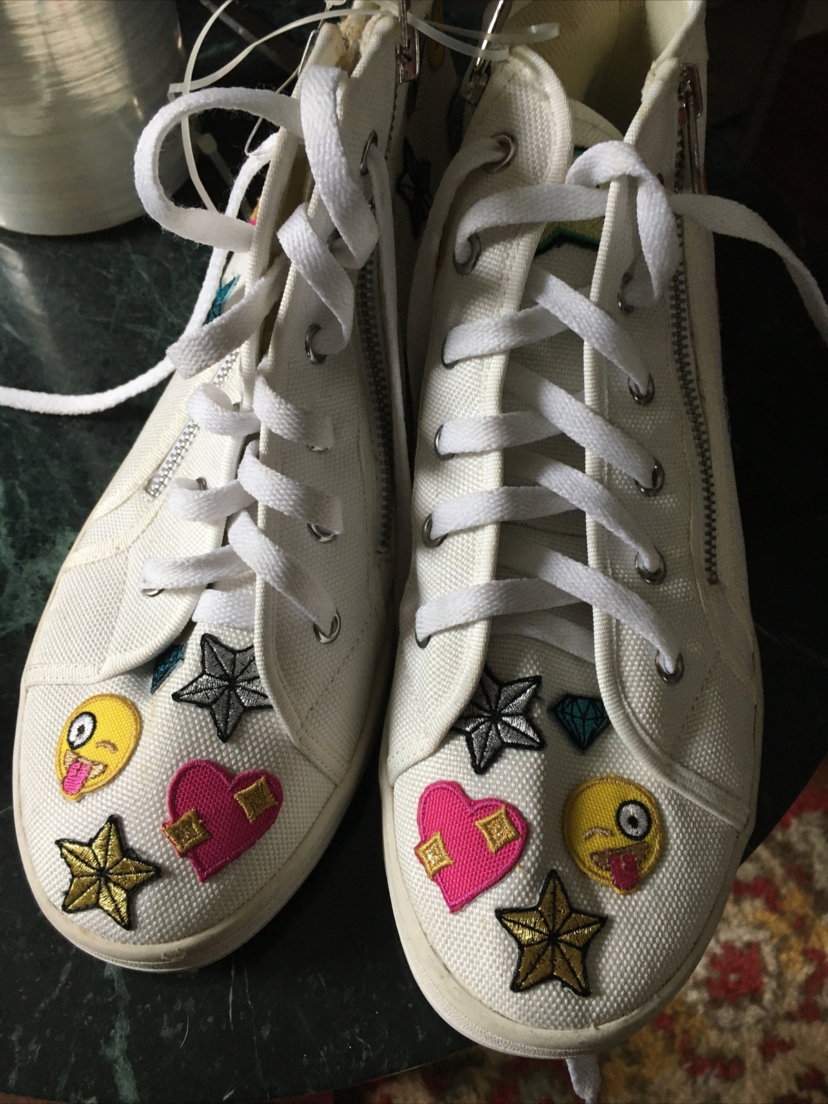 Cobrah Hi Top Emoji Sneakers Size 10