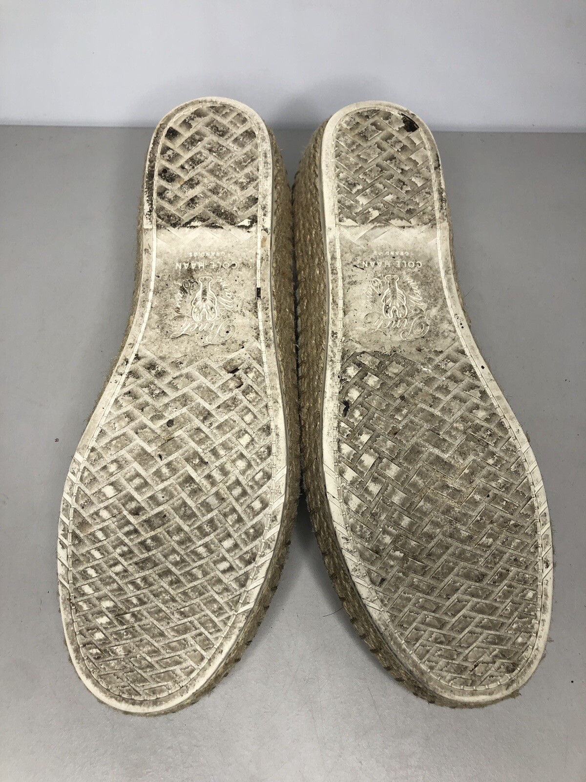 Cole Haan Cloudfeel Gray Knit SlipOn Espadrille Casual Shoes Women sz 7B US/38EU