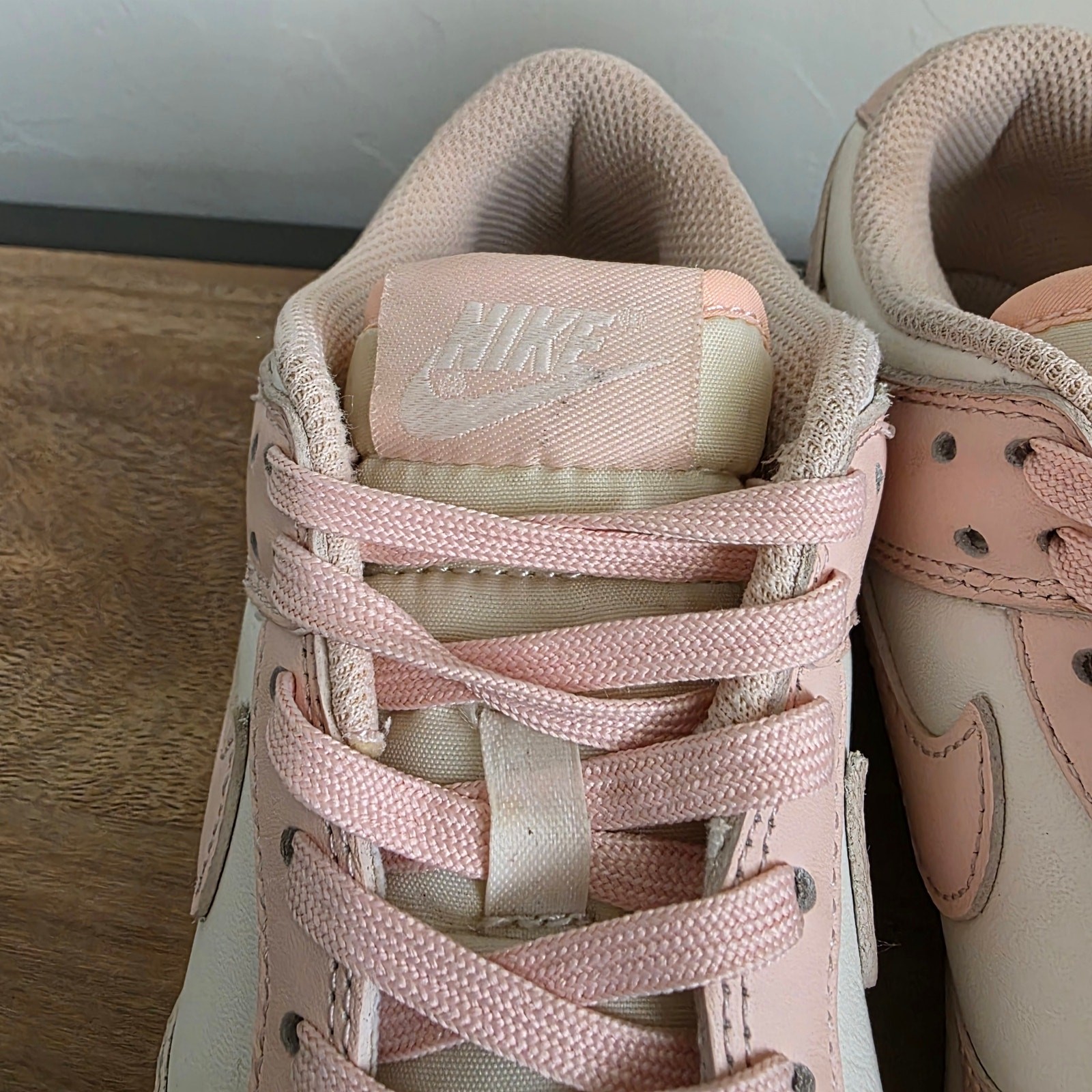 Nike Dunk Low Orange Pearl White Womens 8.5 DD1503-102 Leather Sneakers