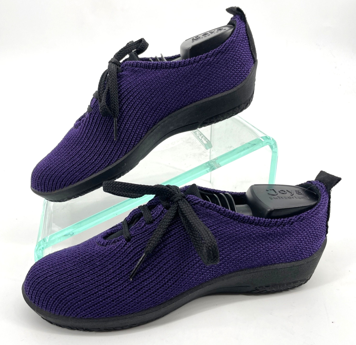 Arcopedico Women’s 38 deep Purple LS Knitted Lace Up Sneaker rubber Oxford
