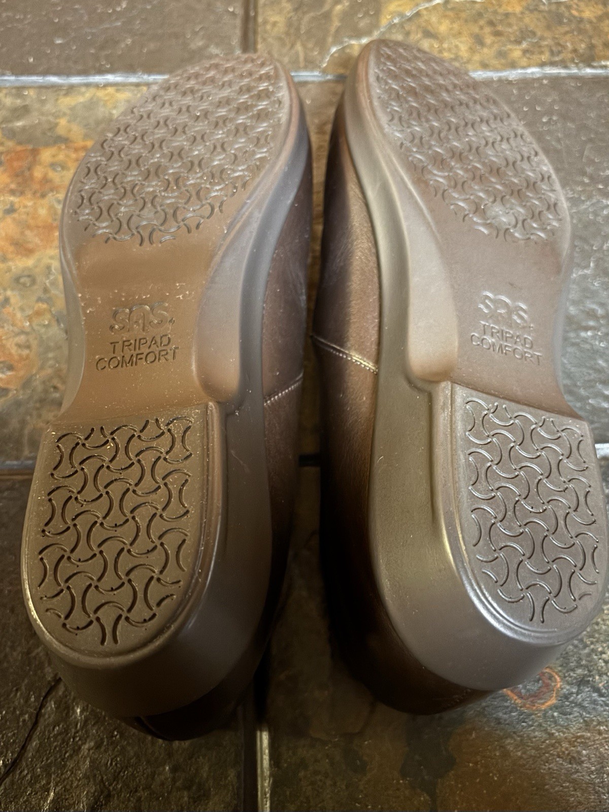 New SAS Maria Brown Leather Mary Jane Comfort Shoes Womens Size 10 M No Box