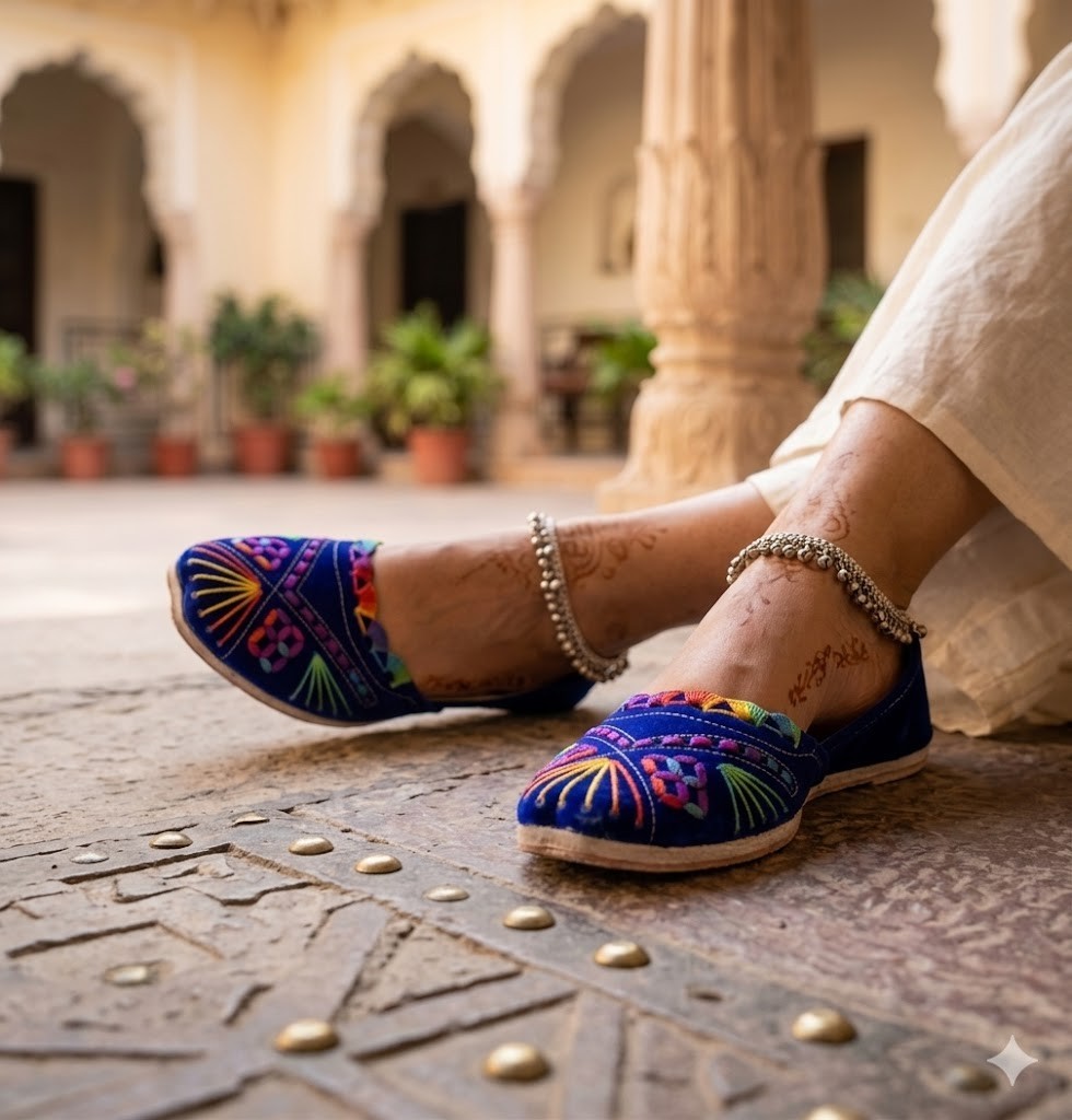 Women Casual Shoes Indian Handmade Flip-Flops Leather Punjabi Mojaries US 6-12