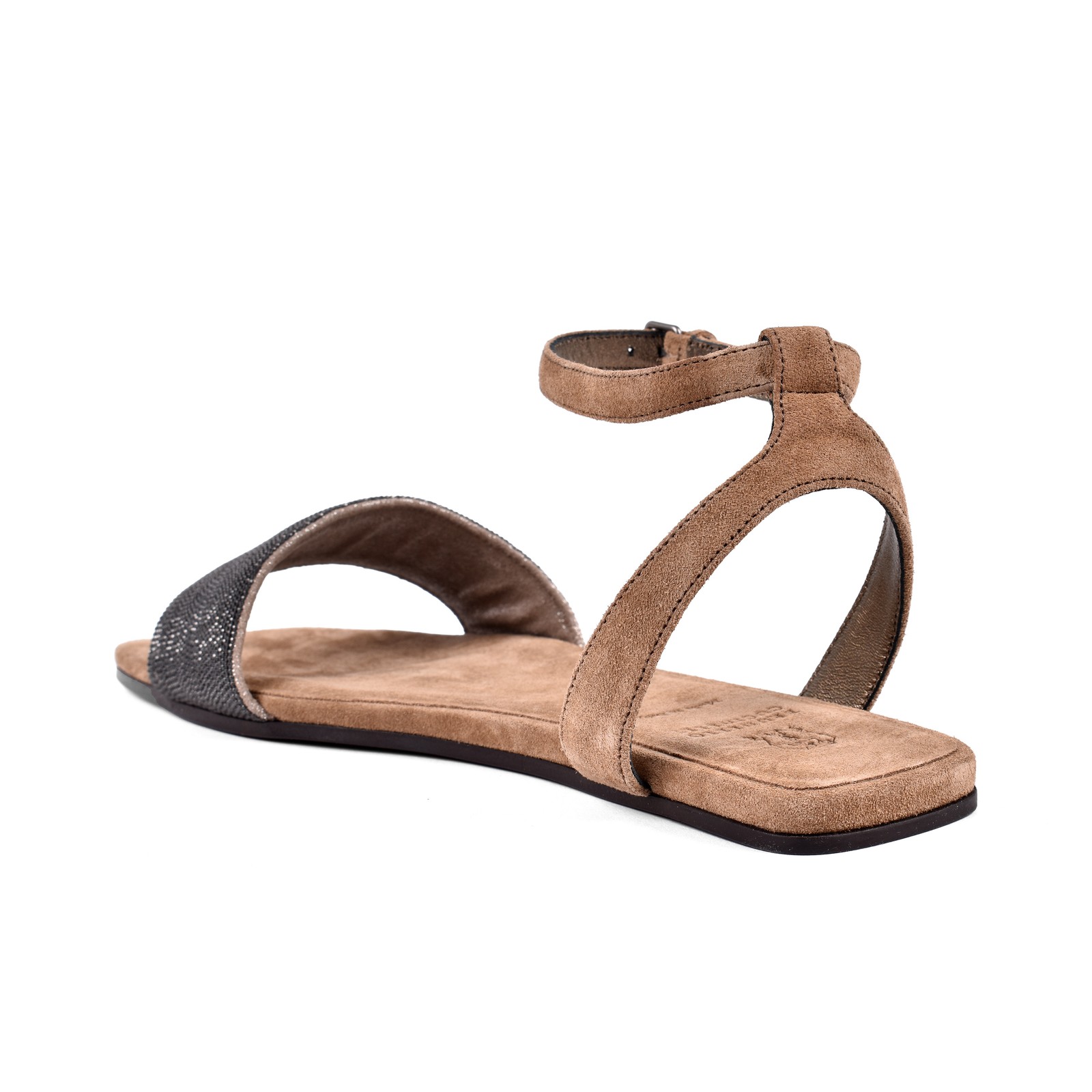 BRUNELLO CUCINELLI WOMEN’S 100% LEATHER MONILI BEAD SANDAL SHOE NWT MSRP $1430