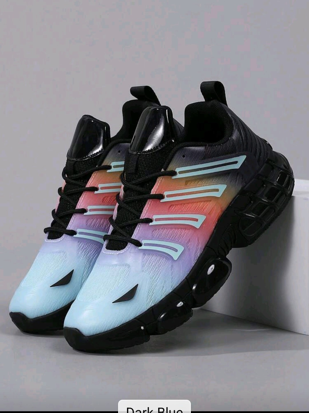 Fall/Winter Women’s Premium Colorful Rainbow Low-Top Lace-Up Sneakers, Classic