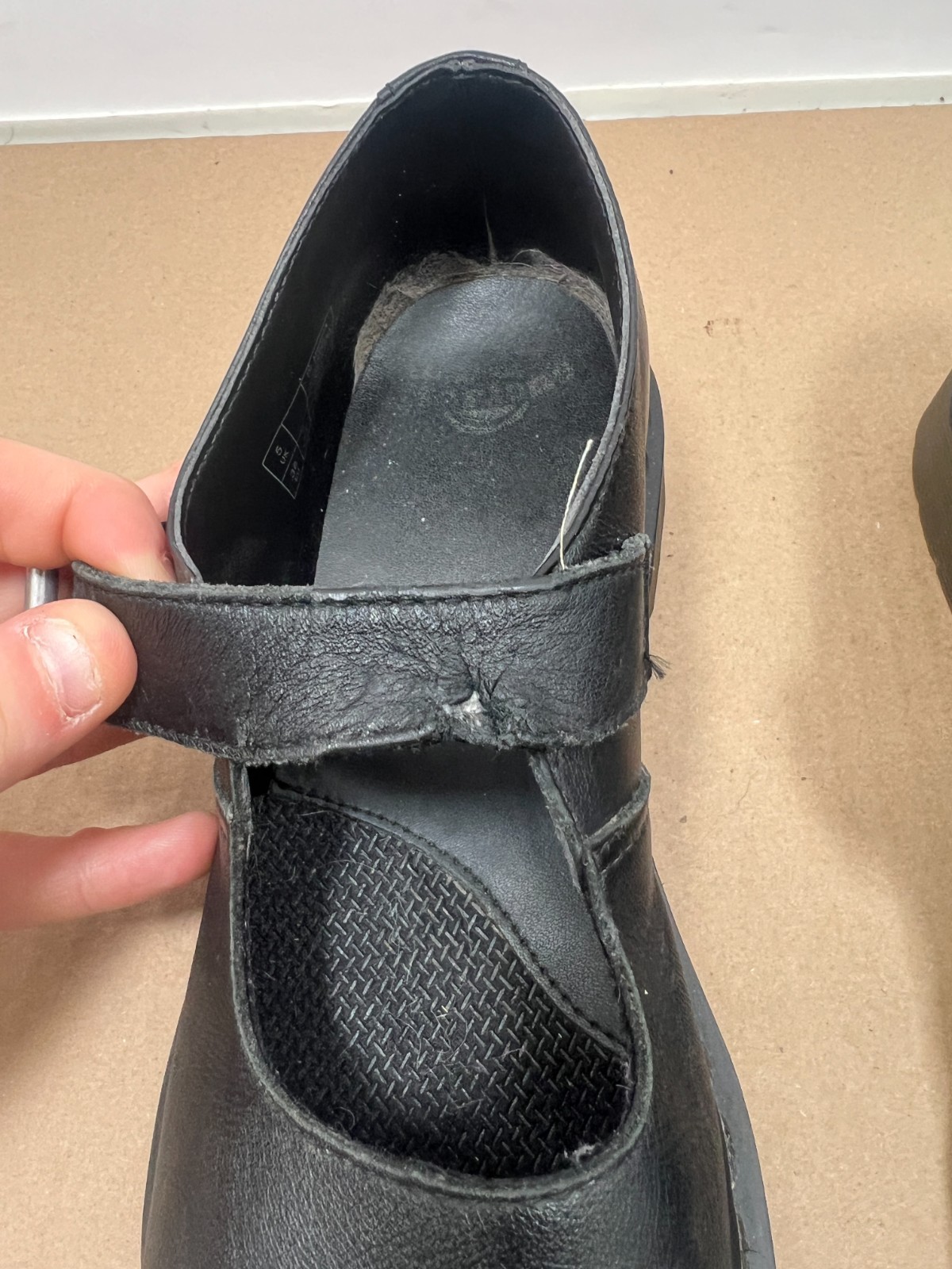 Dr. Martens Polley Mary Jane Shoes Black Buckle Adjustable Comfort Womens Sz 7
