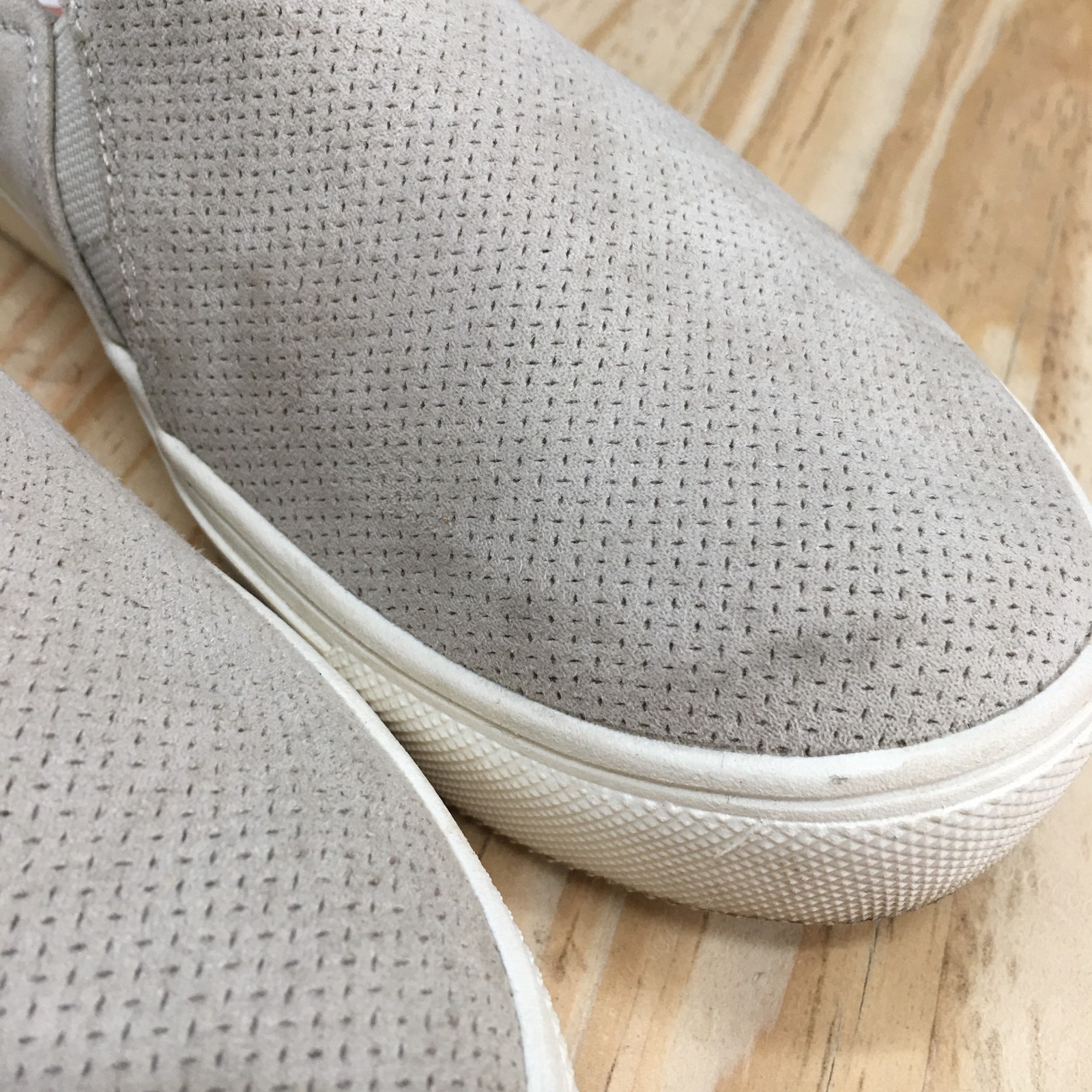 Dr. Scholls Shoes Womens 6 M Nova Slip On Sneakers Gray Fabric Casual Comfort
