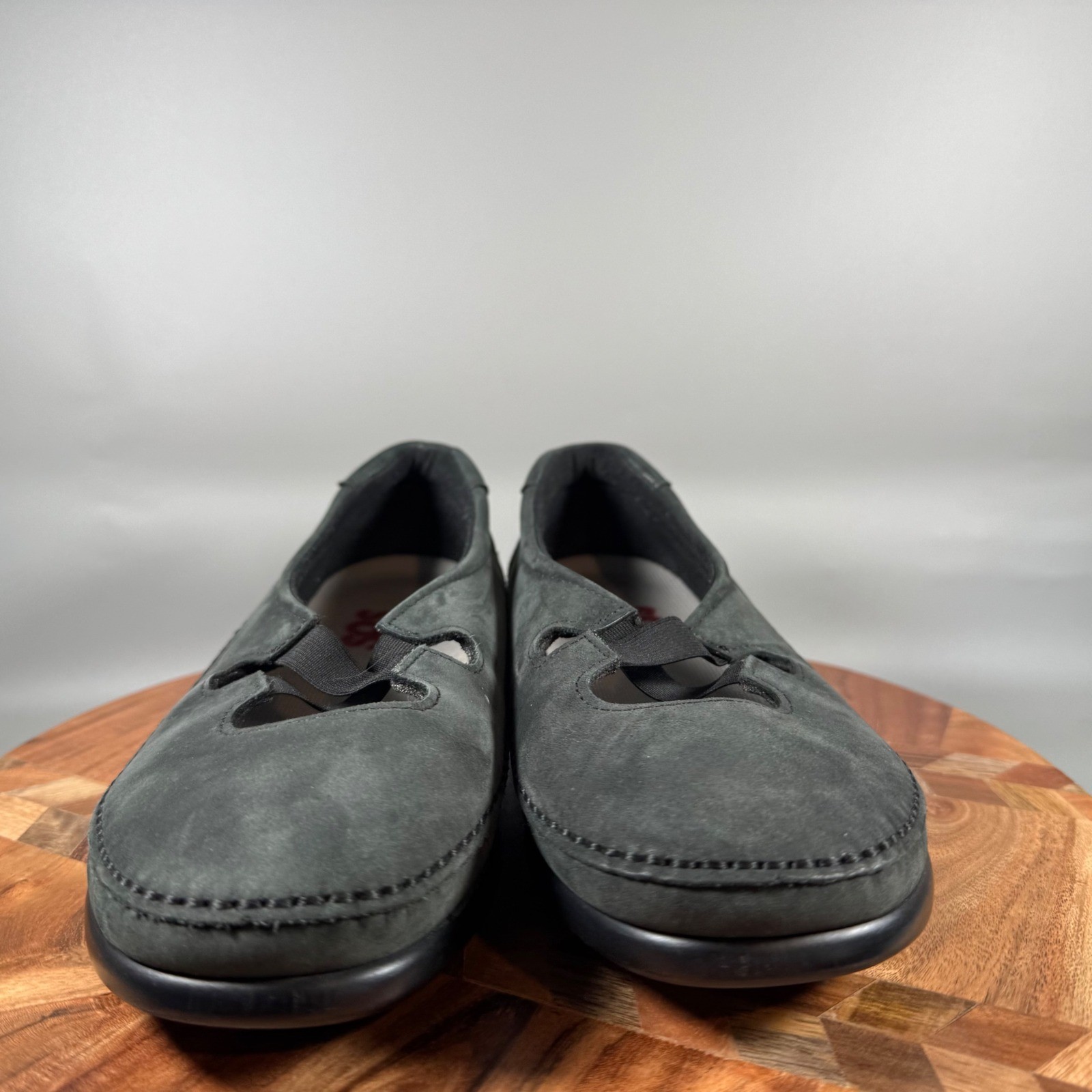 SAS Step Out Black Leather Mary Jane Loafers Tripad Comfort Shoes Womens 8