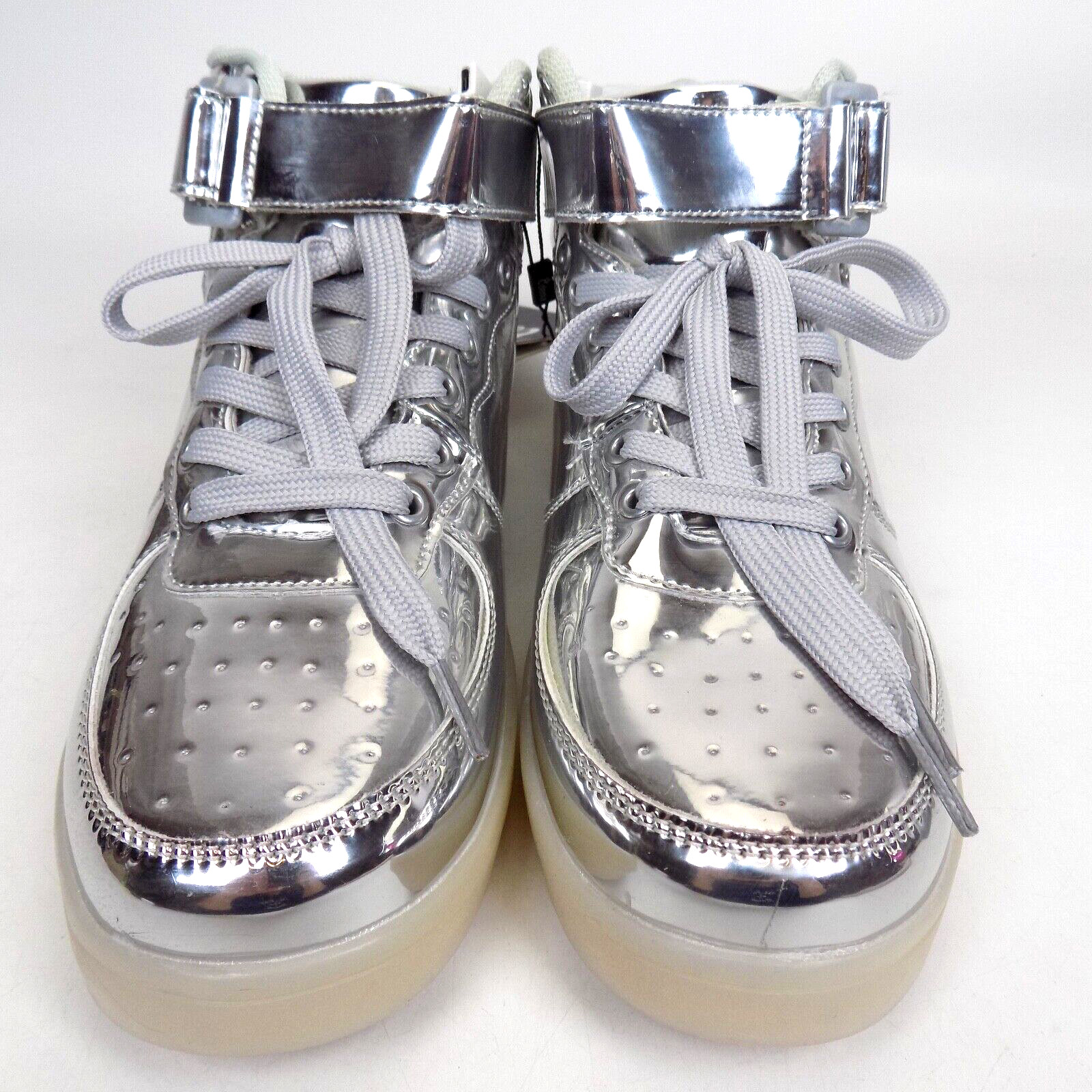 NEW! Odema LED Shoes High Top Sneaker Women’s Shoes Size 10.5 Med, Silver