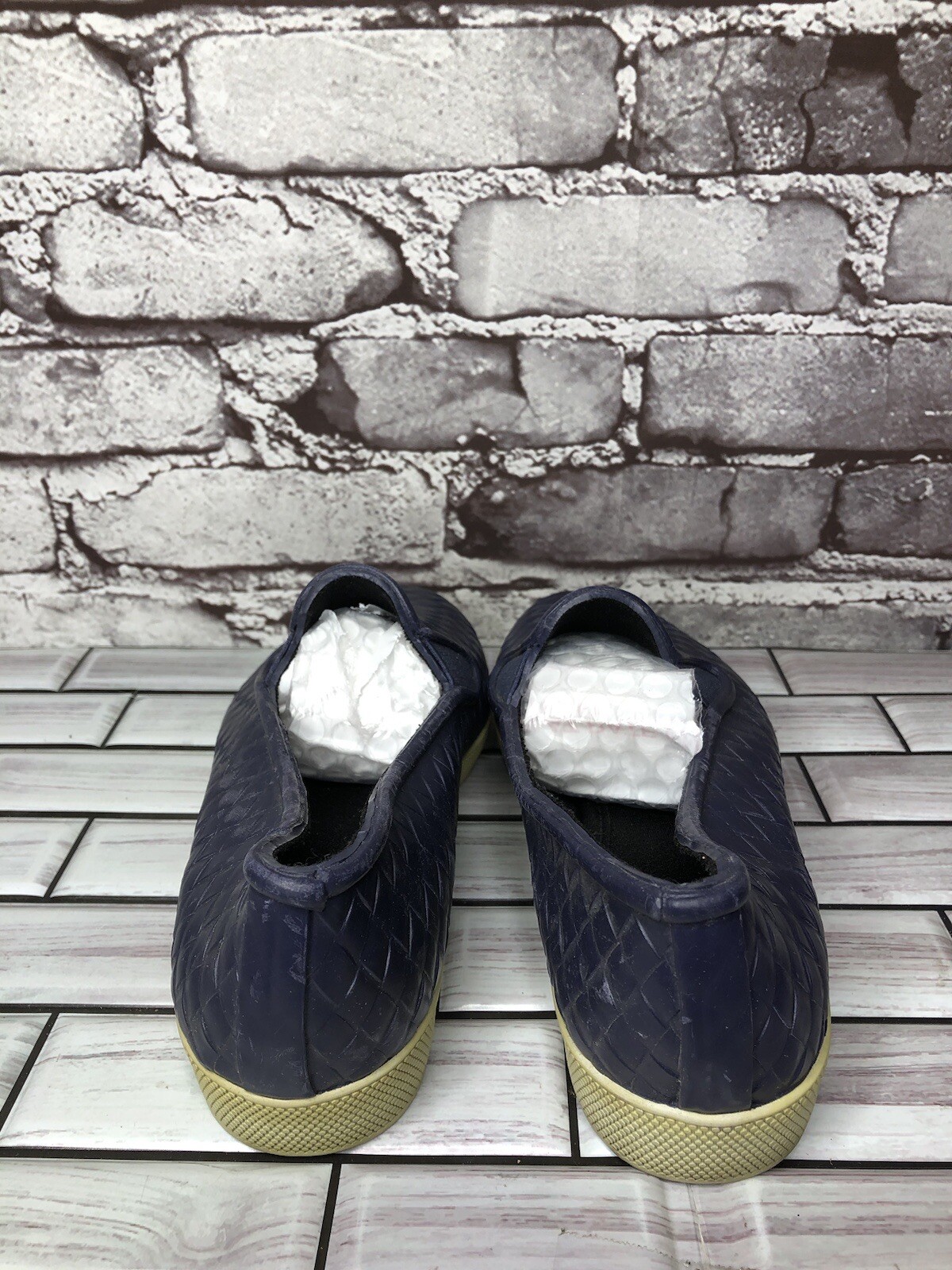 Cougar Blue Woven Leather Waterproof Slip On Casual Shoes Women’s Sz 7M US/38EU