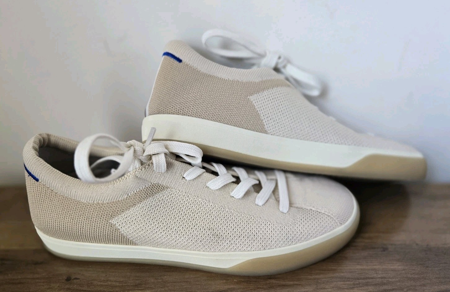 Rothy’s The Lace Up Sneakers Women’s Size 9 Diamond Twill Comfort Knit Shoes