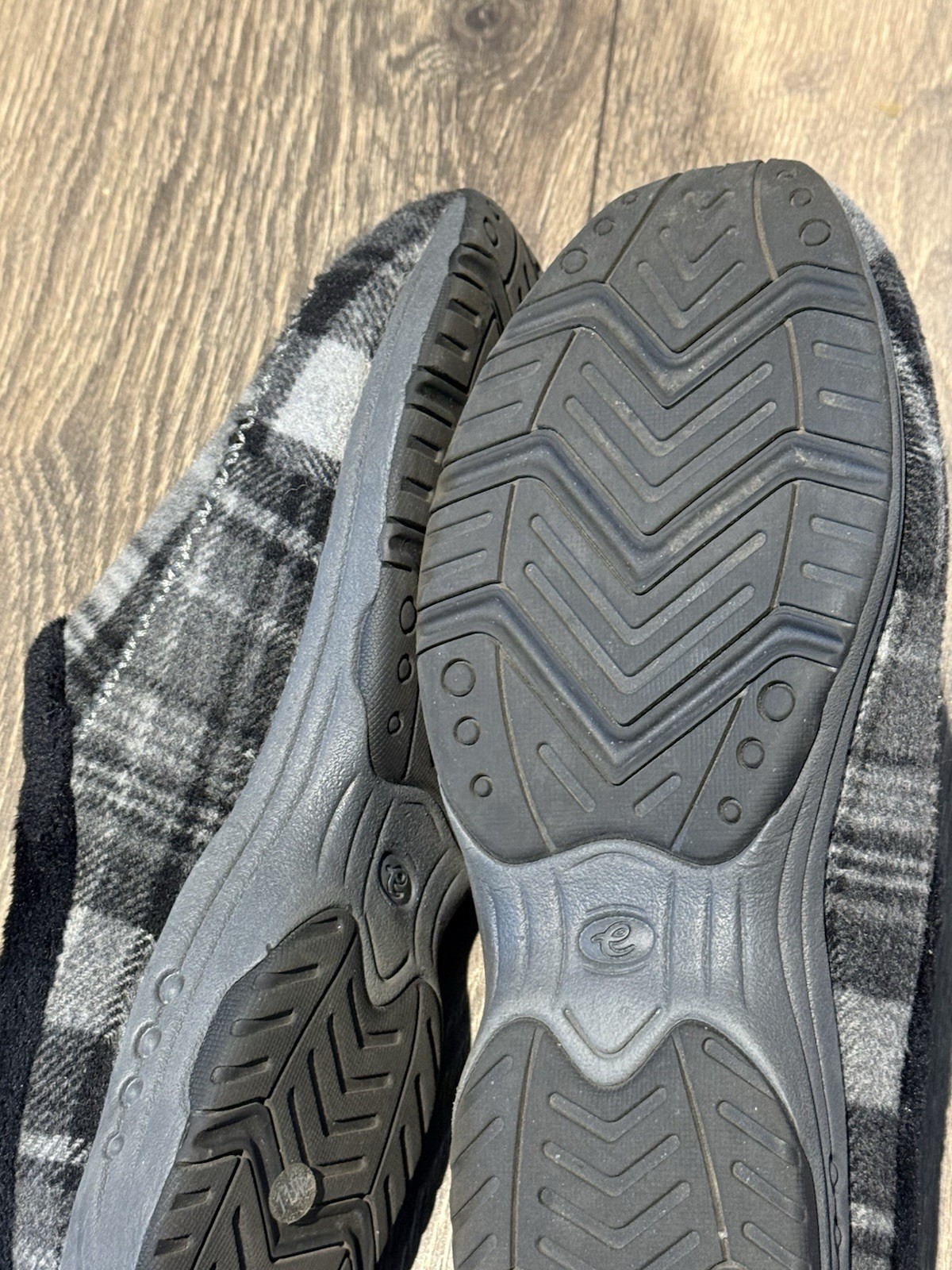 Easy Spirit Grey Black Slide Mule Size 11 W