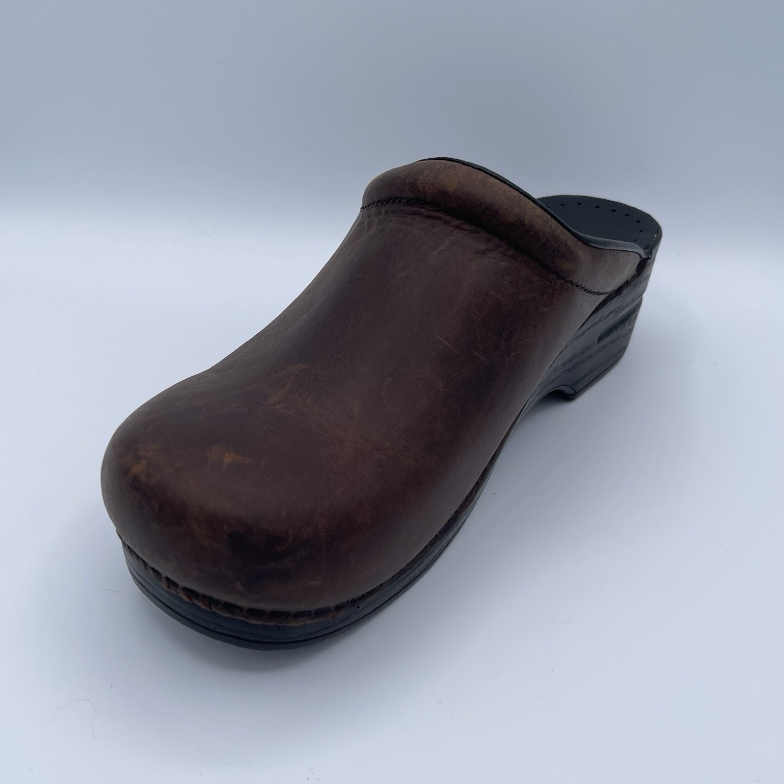 Dansko Sonja Women’s Slip On Clogs US Size 10.5/11 EU 41 Texted Brown 247780202