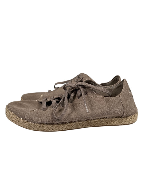 Toms Women’s Beige/Suede Lace Up Espadrille Sneakers – 8