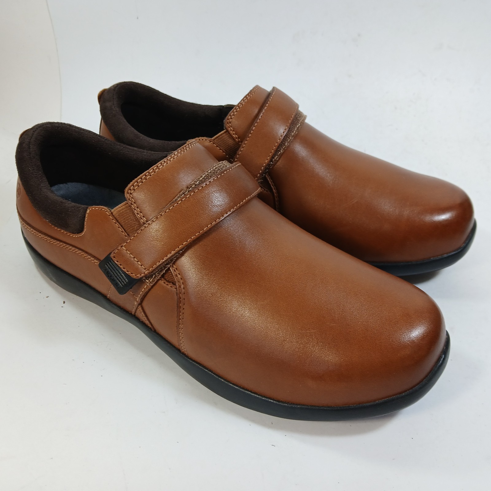 Anodyne No. 51 Casual Dress Women’s Size 11 XW Wide Cognac Leather Slip-On Dress