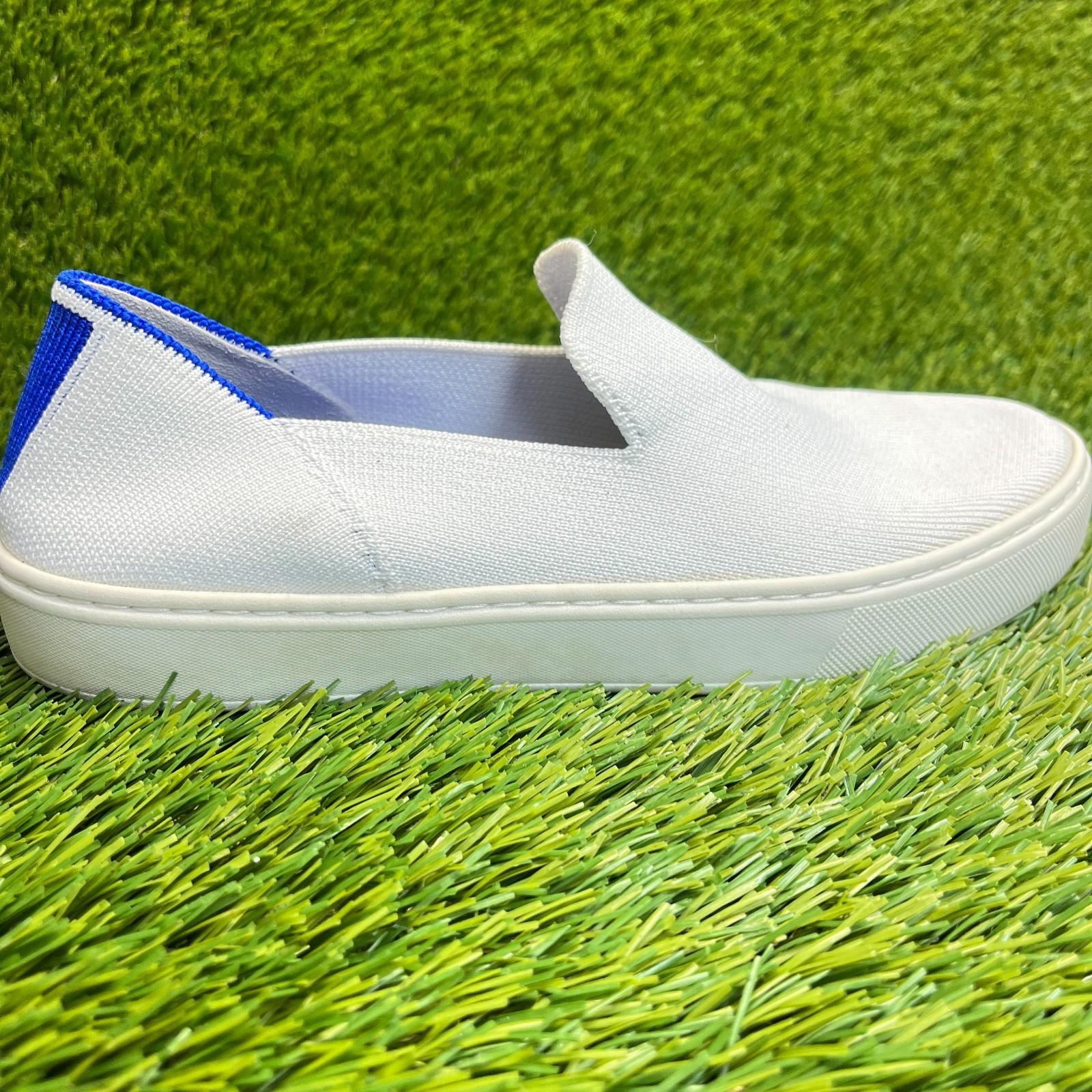 Rothy’s The Original Womens Size 7 White Casual Walking Slip On Shoes Sneakers