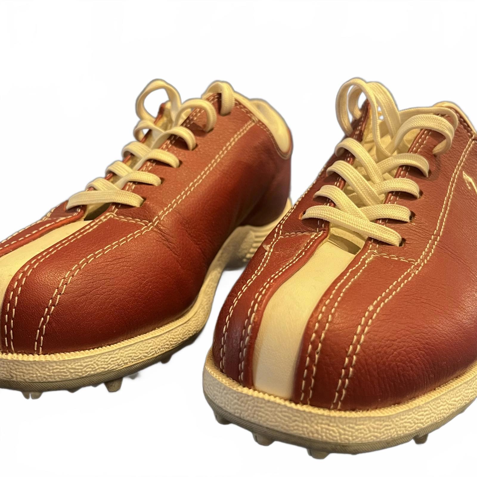 Stylish Red and Cream Golf Shoes – Size 6.5 M (USA)