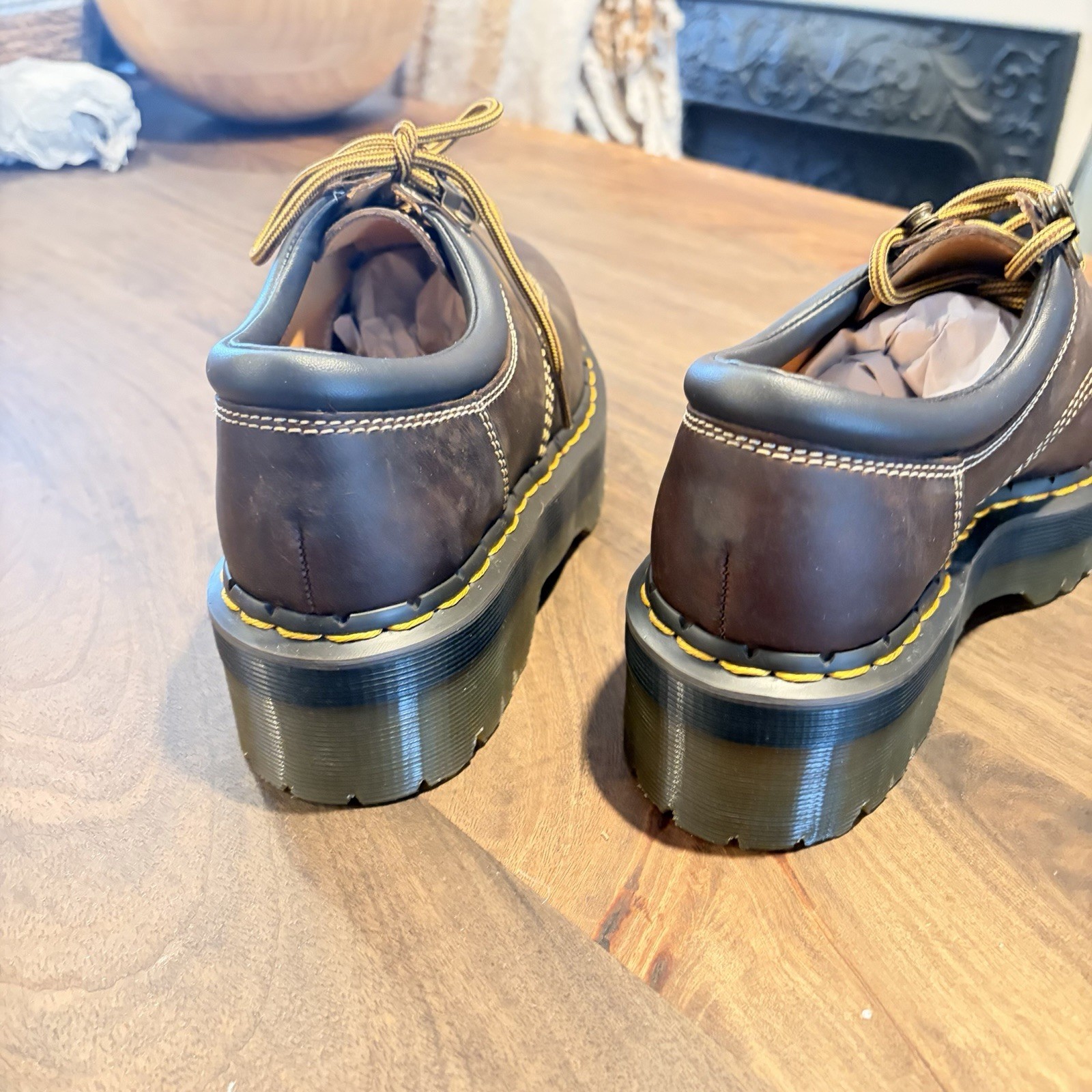 Dr Martens 8053 Quad Arc Crazy Horse Brown UK 6 US W 8 M 7 31126201 NIB