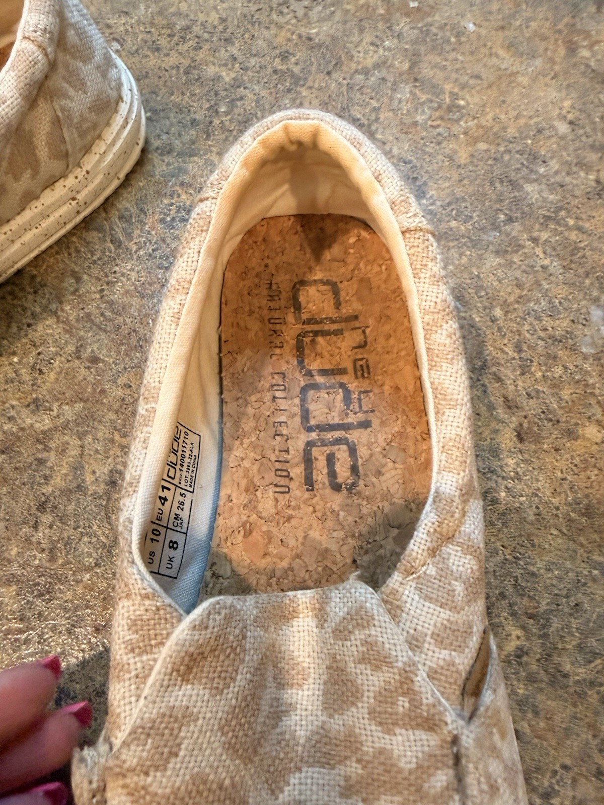 Hey Dude Misty Womens Size 10 Woven Cheetah Tan Slip On Leopard Walking Shoes