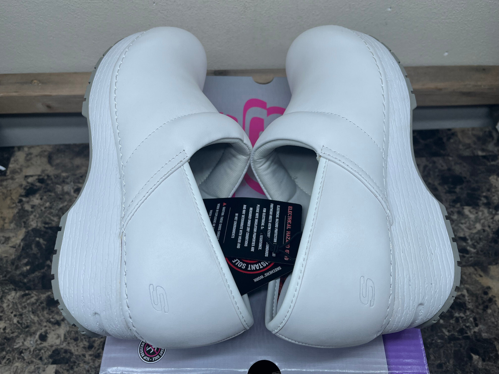 SKECHERS Work Clog SR Slip Resistant White Women’s Size 6-11 77227/WHT – NEW
