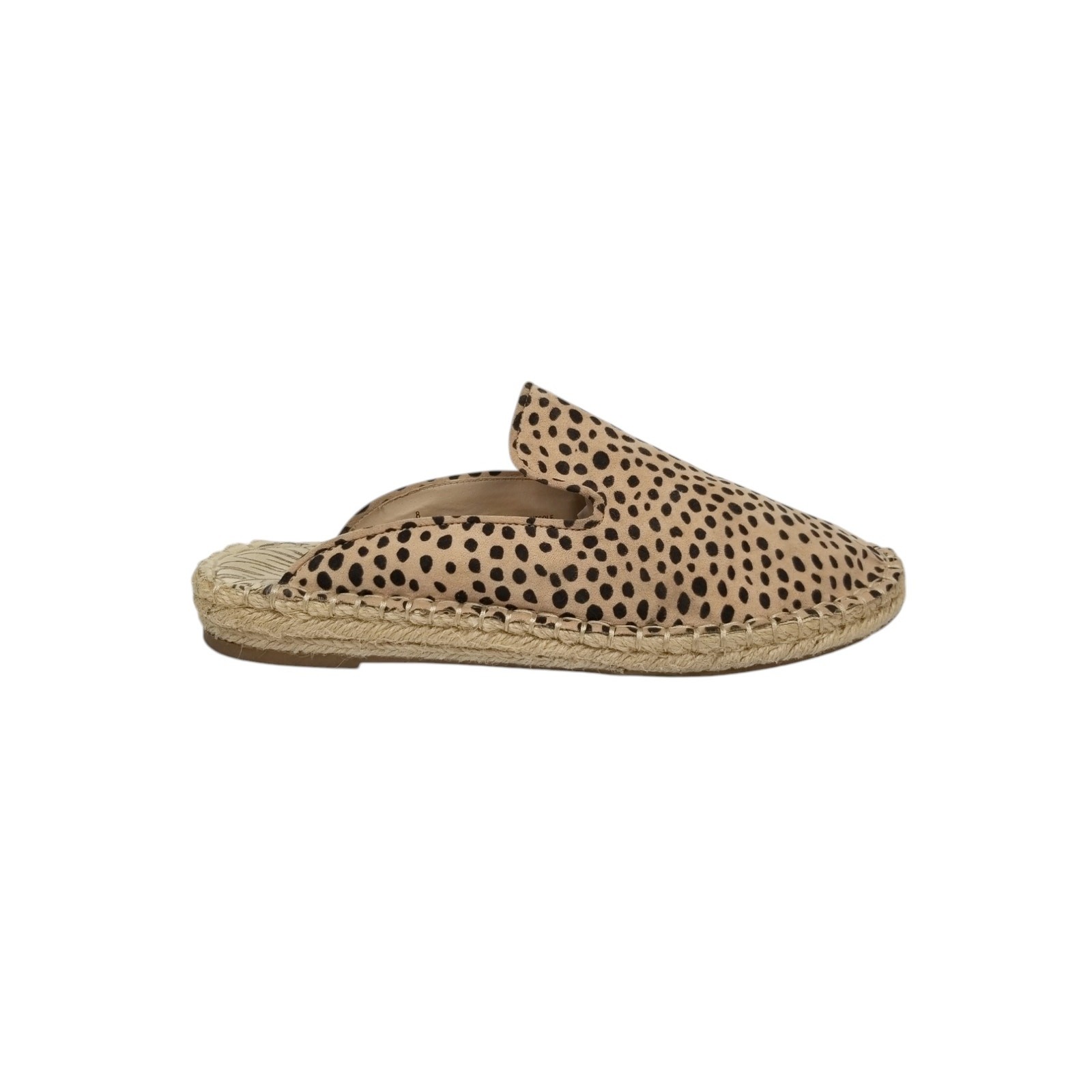 dv by Dolce Vita Women’s Animal Print Spotted Mule Espadrilles Tan Brown Size 8