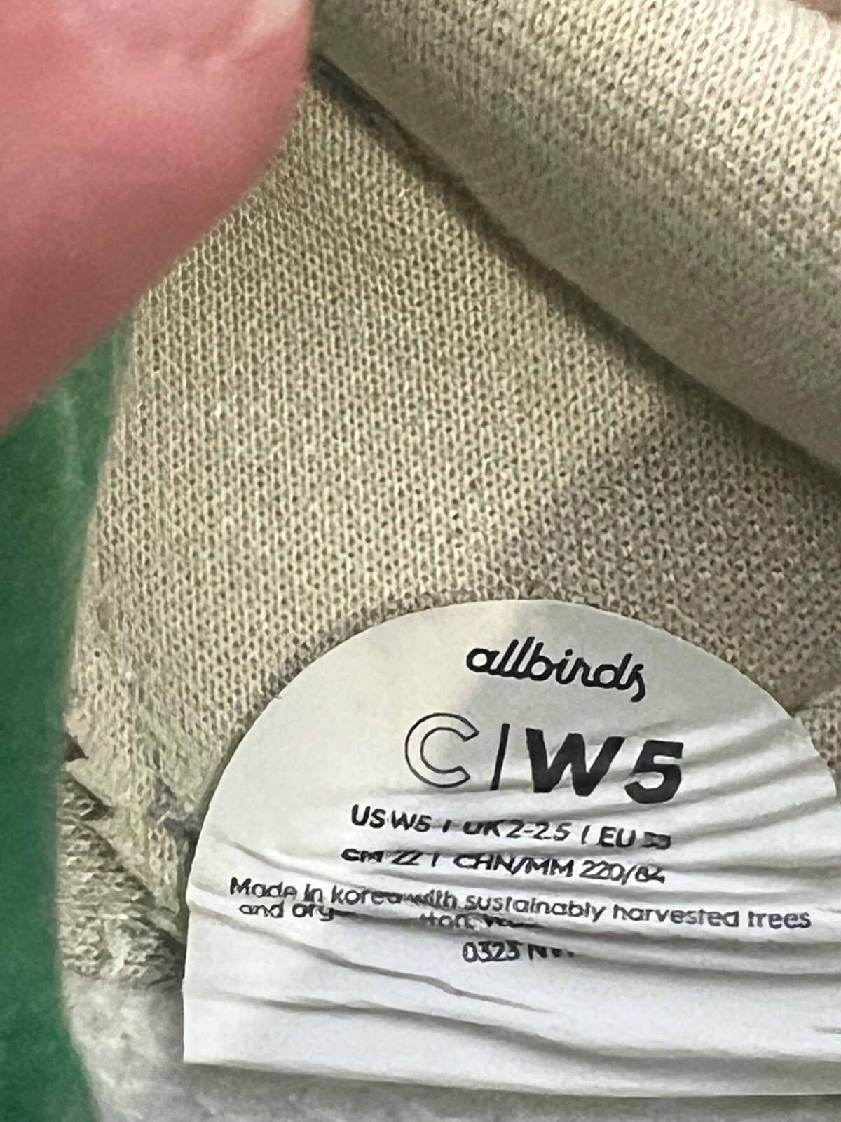 Allbirds Couriers Womens Neutral Casual Sneakers Sz 5, Fall/Winter/everyday