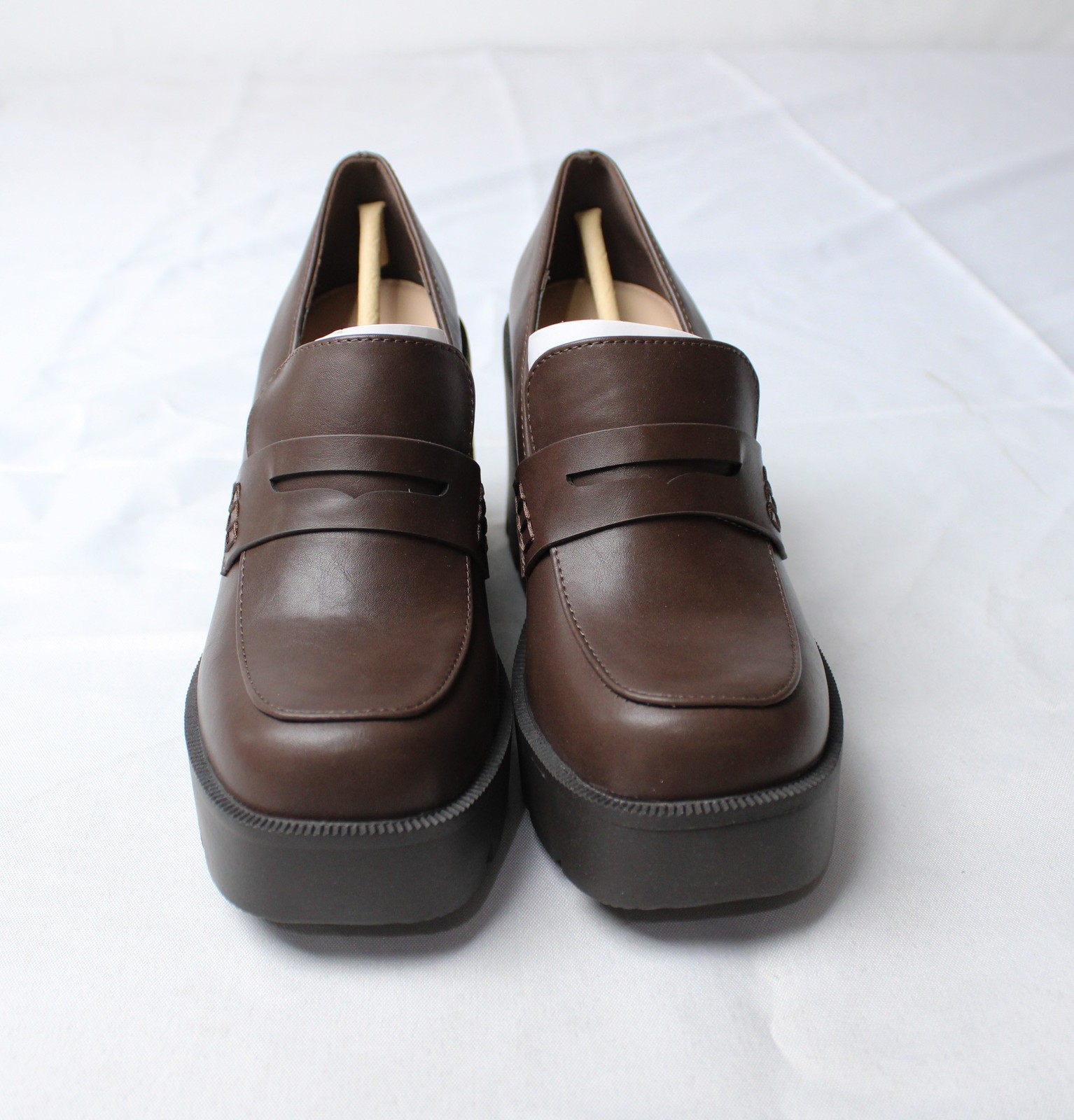 Just Fab Women’s Cher Mary Jane Pumps AC2 Coffee Size US:8 EU:38.5 UK:6