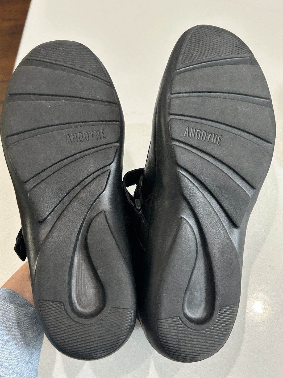 Anodyne 33 Mary Jane Shoes Women’s Black Leather Comfort Diabetic Size 8M