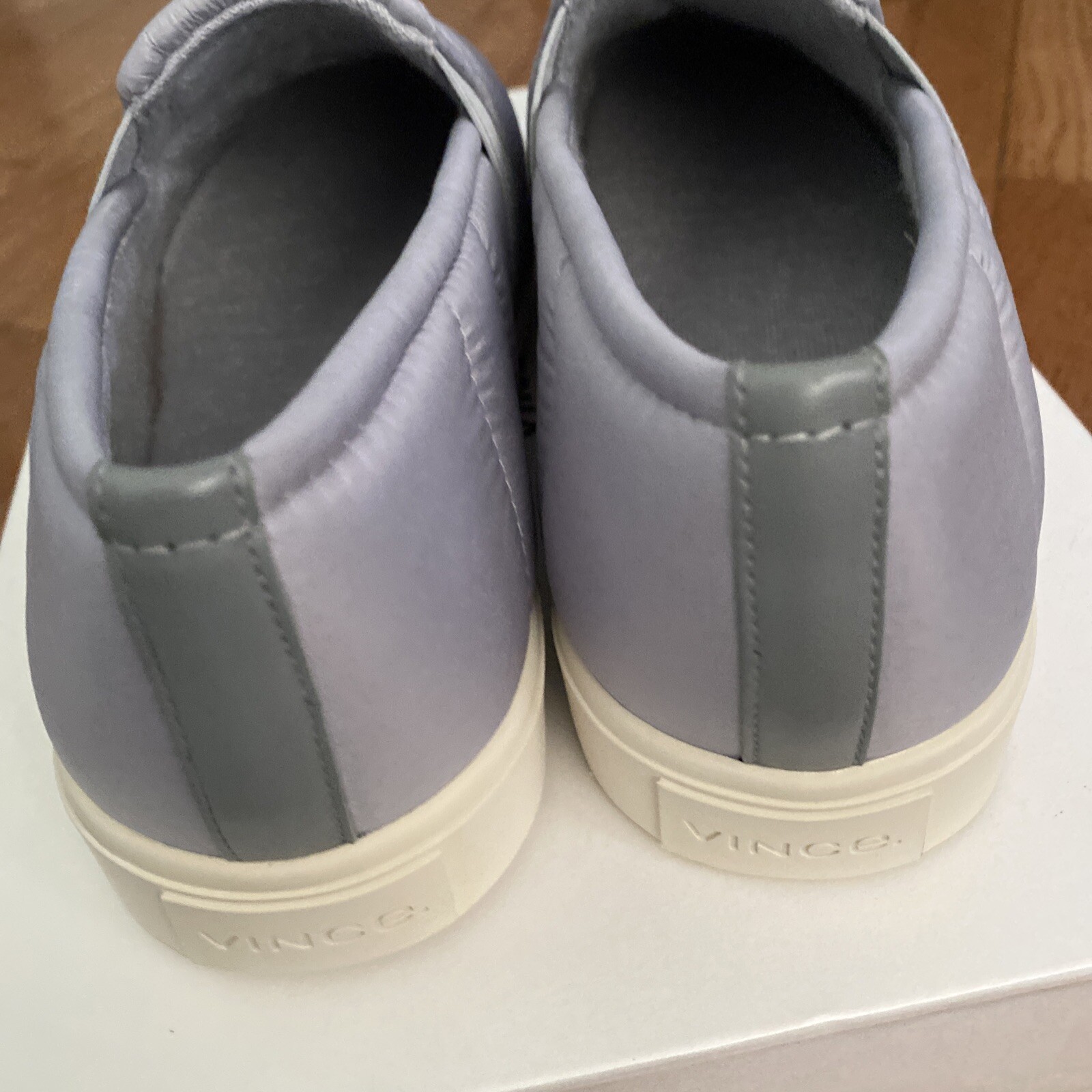 Vince Blair Quilted Slip On Shoe Slate Grey Women’s Size 9 US Quiet Luxury $200