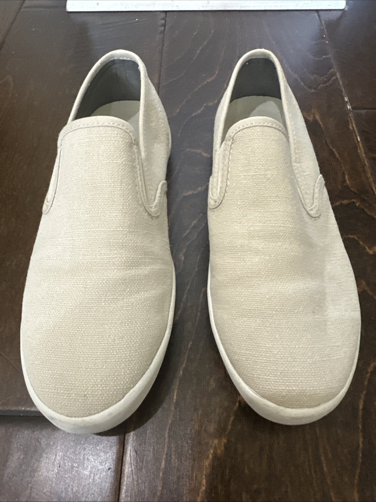 SeaVees Baja Slip On – Natural Vintage Washed Linen – Women’s 6.5