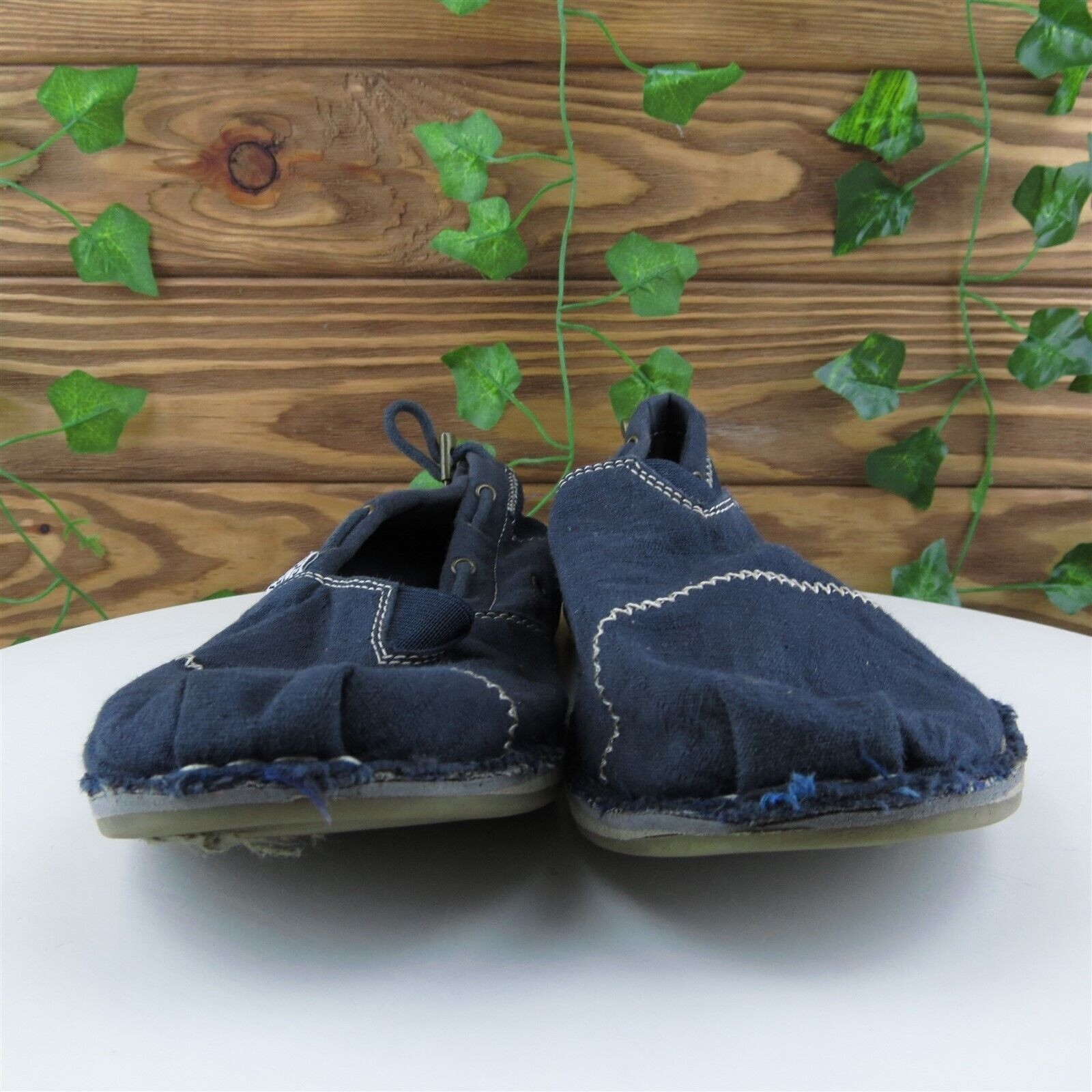 Bobs By Skechers Size 8.5 Slip-On Blue Fabric Medium Drawstring Women