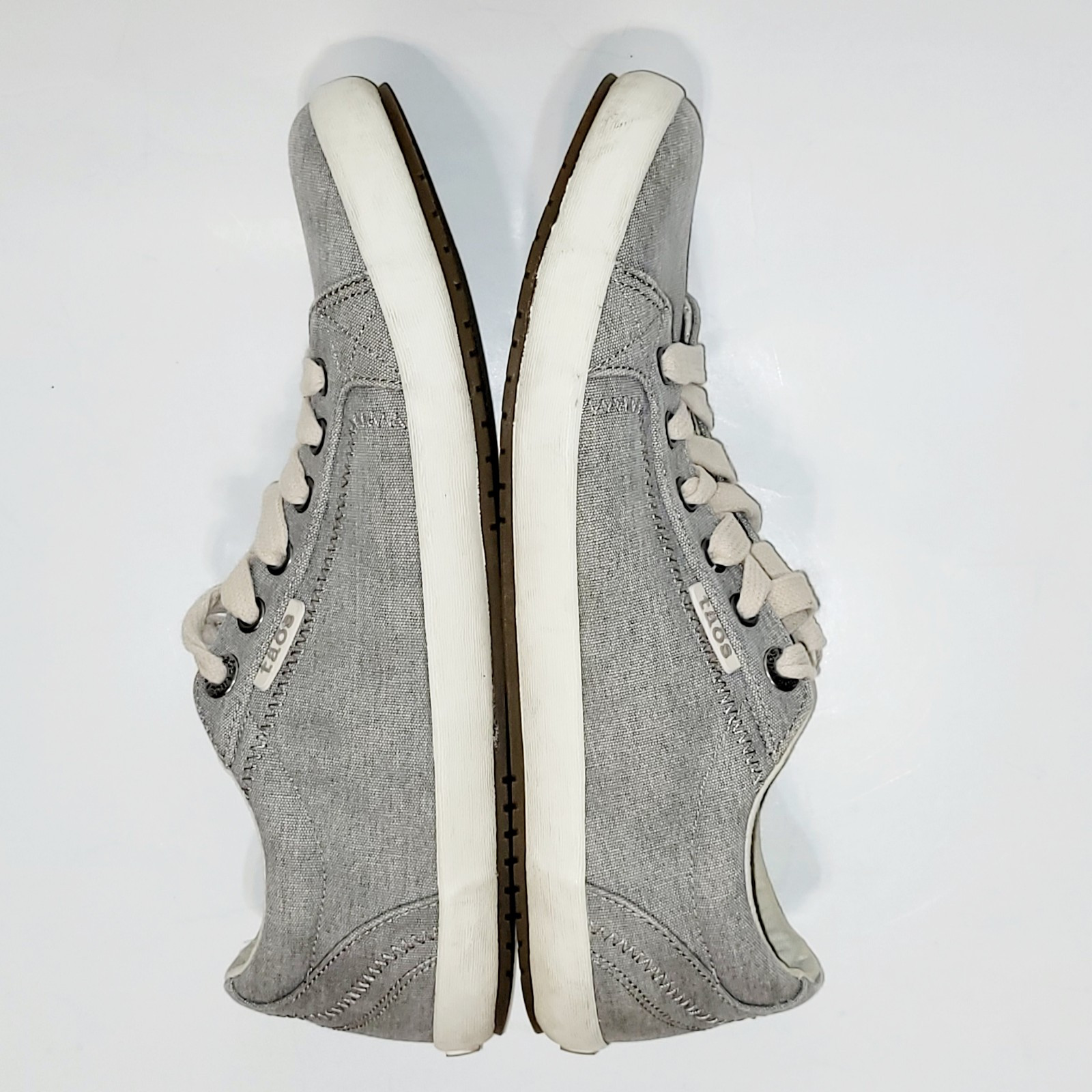 Taos Star STA12844 Gray Wash Canvas Casual Lace Up Sneaker Shoes Wms 9US 40-41EU