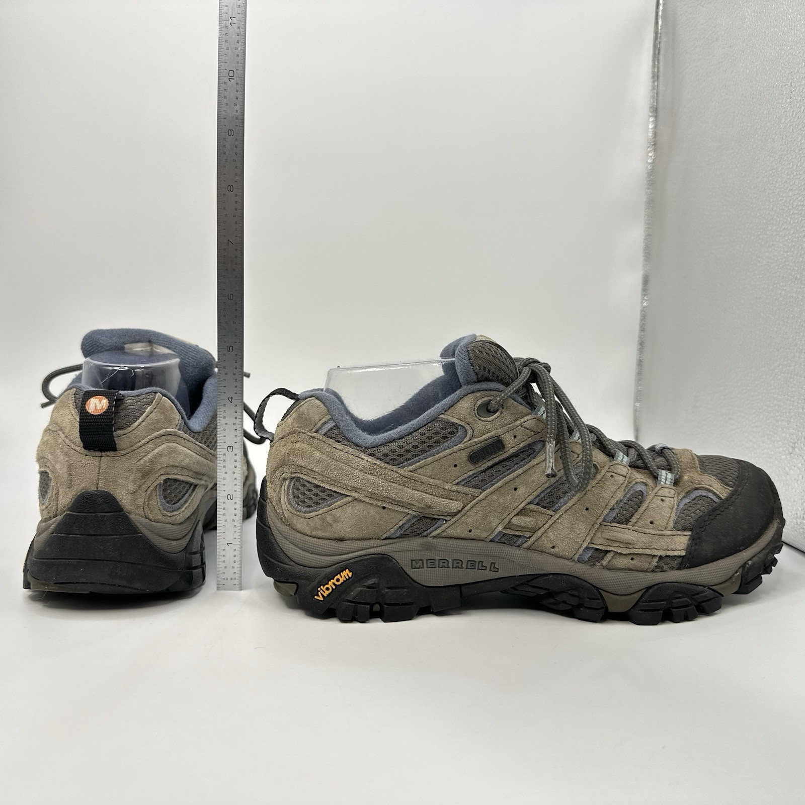 Merrell Moab 2 Women 8.5 W Granite Gray Waterproof Vibram Hiking Shoe
