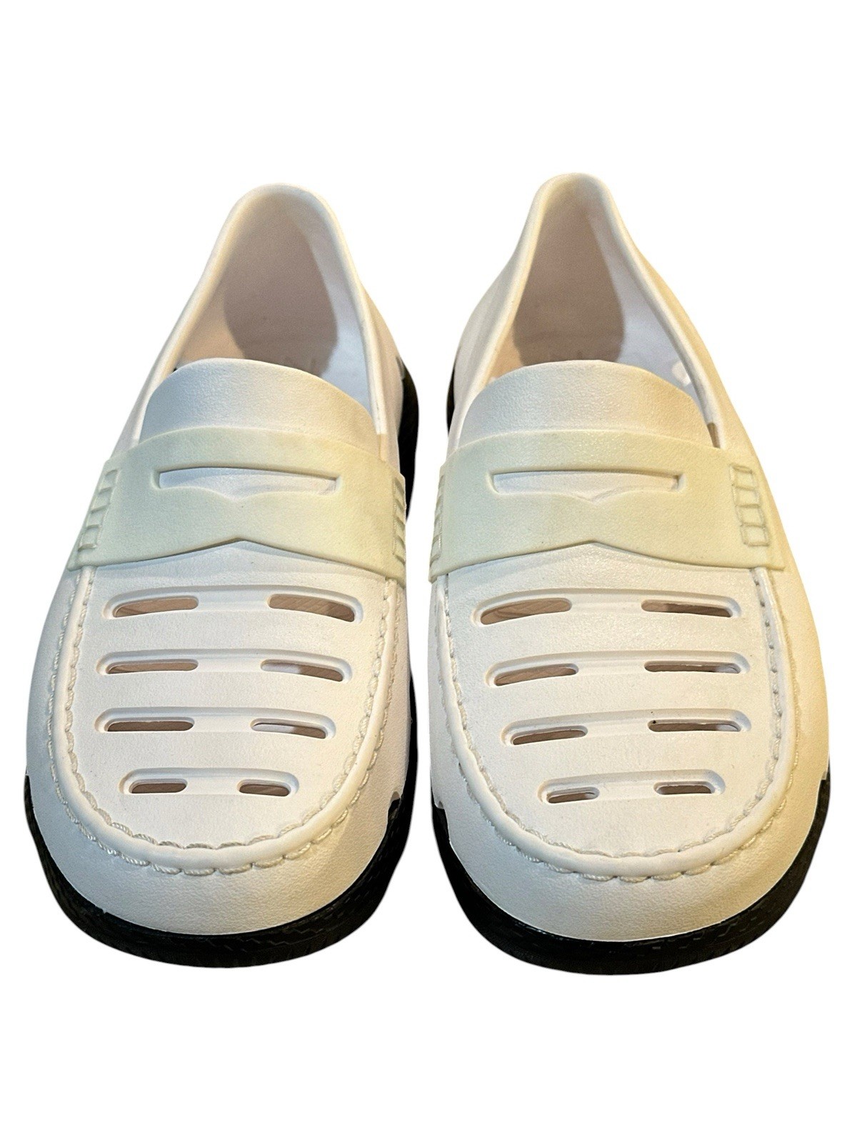 Cole Haan 4.Zerogrand All Day Loafers Women’s 8 Men’s 6 White Black NWOB