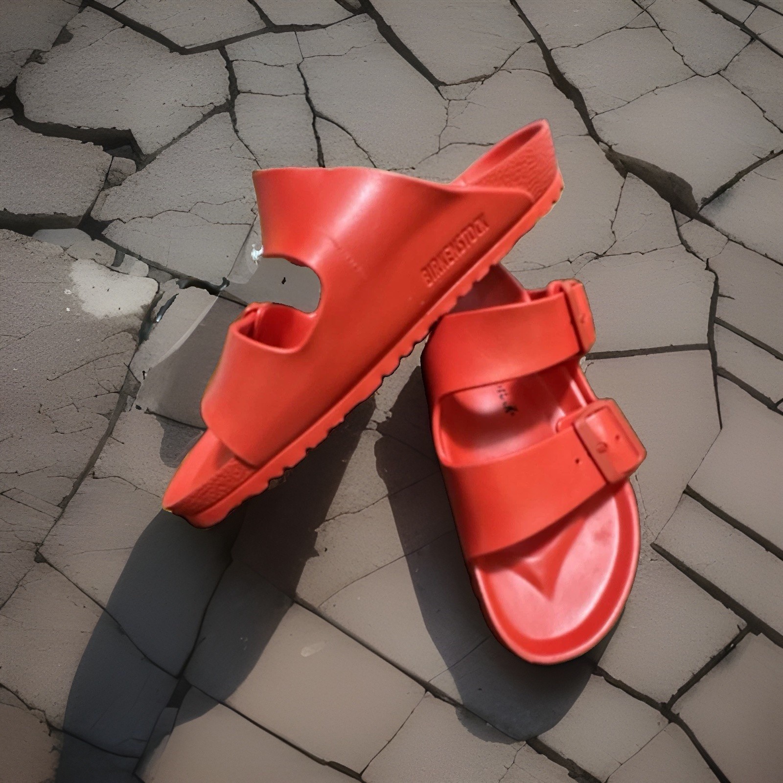 Birkenstock Arizona Essentials sandals Active Red Size EU 40 Woman’s 9 M7 Rare