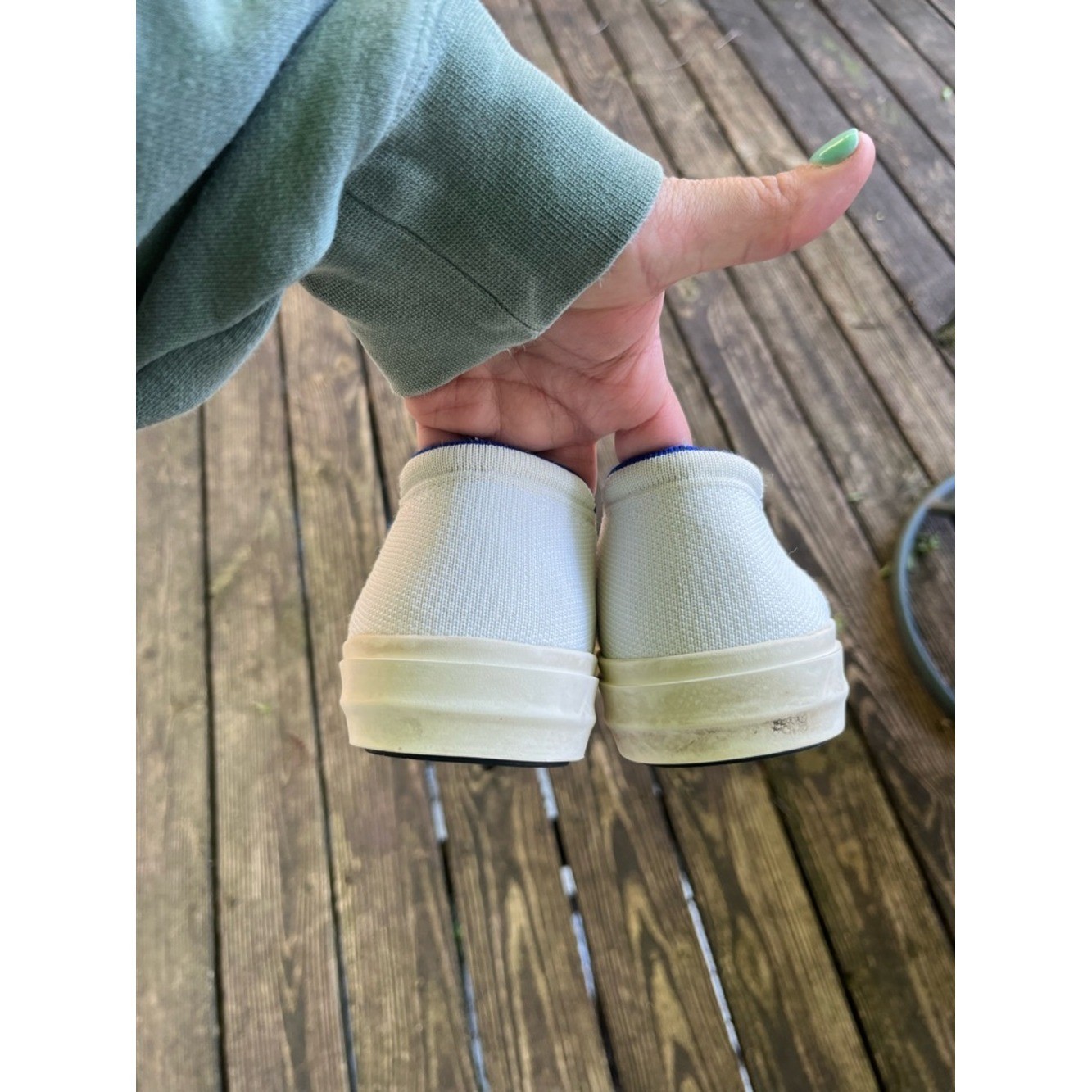Rothy’s The City Slip On Sneaker White Men’s 8/Women’s 9.5