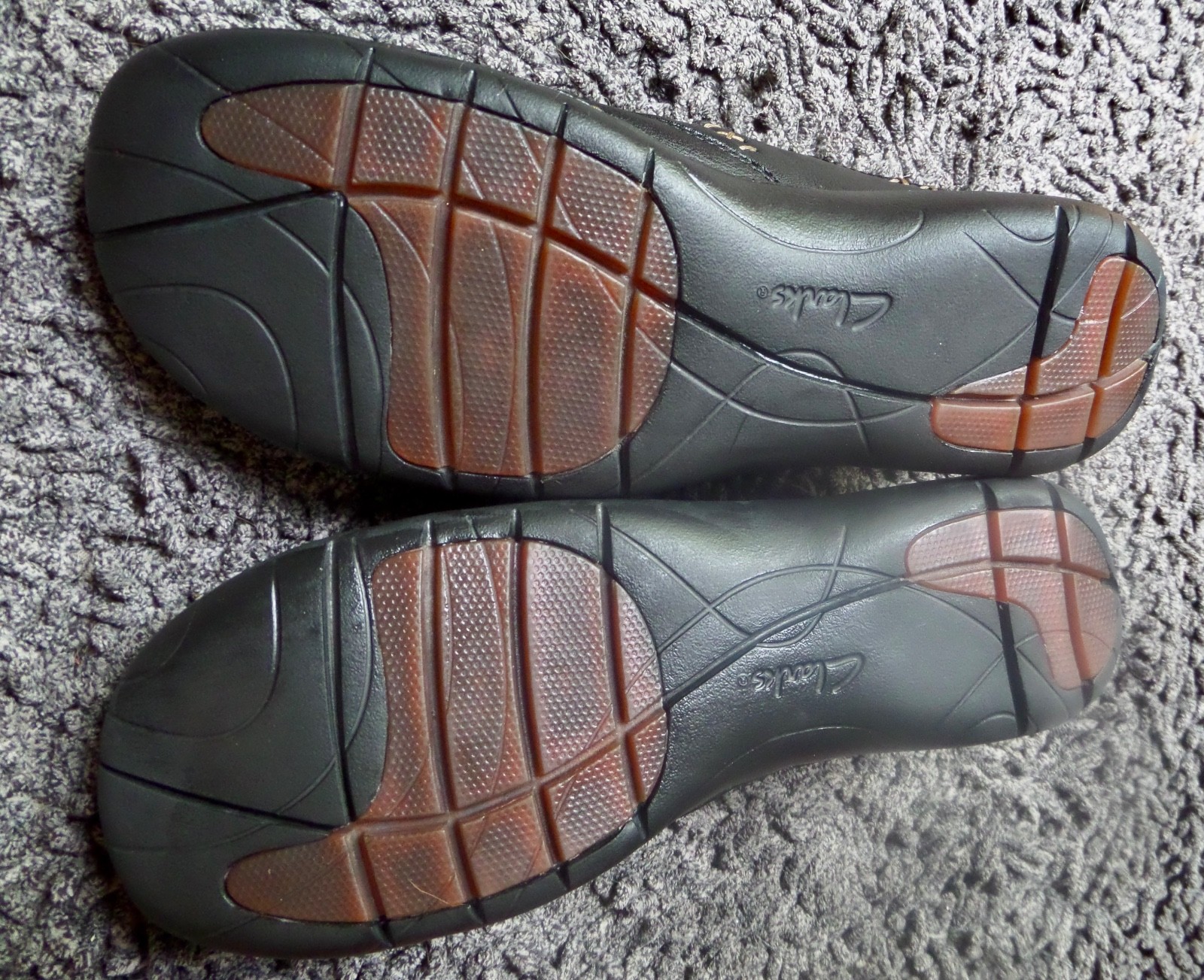 Unstructured Clarks Un Loop Loafer Shoes Womens 8.5 Narrow Button Leather Black