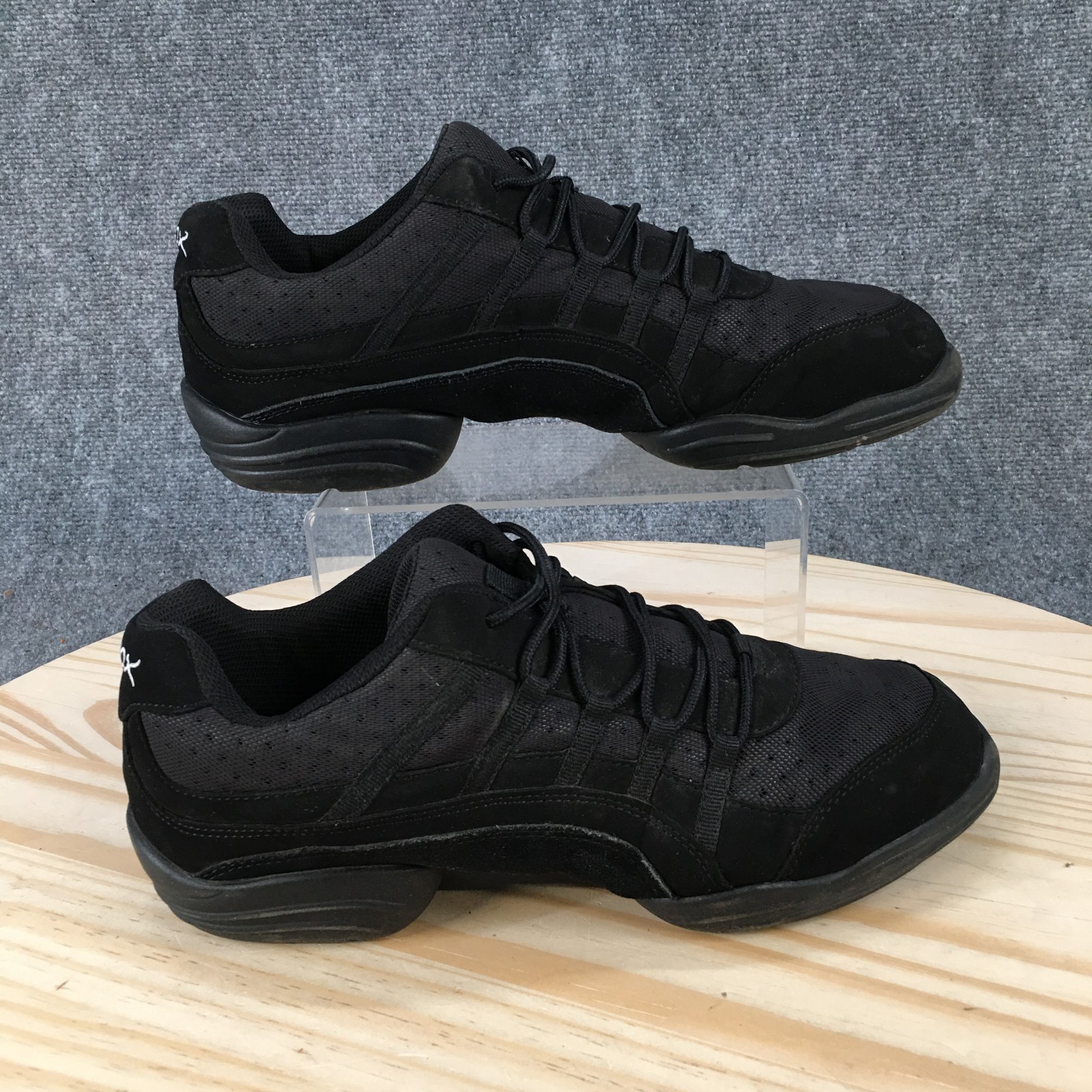 Capezio Shoes Womens 12.5 Rock It Dansneaker Slip On Black Mesh Casual Comfort