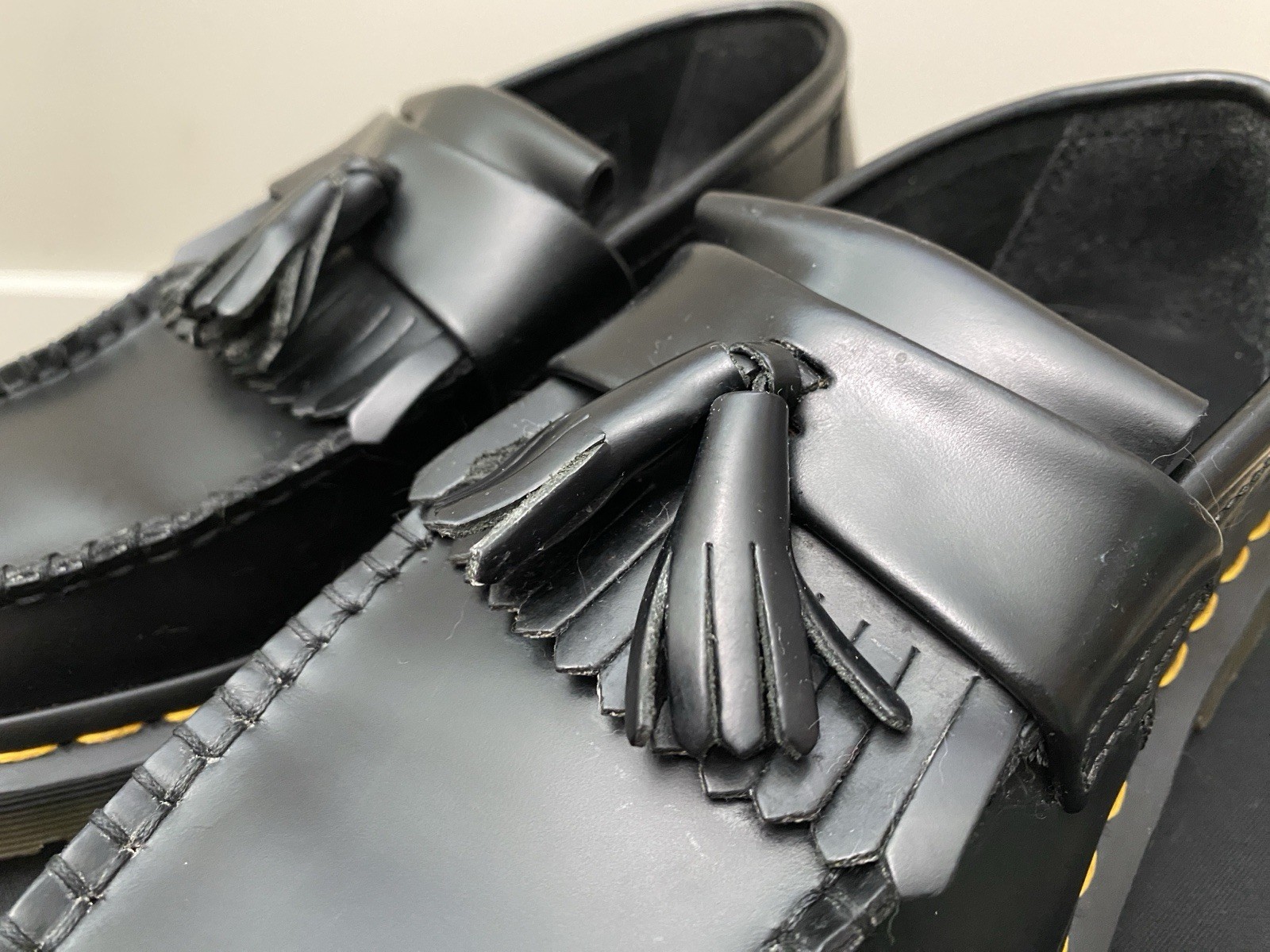Dr. Martens Adrian Smooth Black Leather Tassel Loafers Men’s 6 / Women’s 7 Shoes