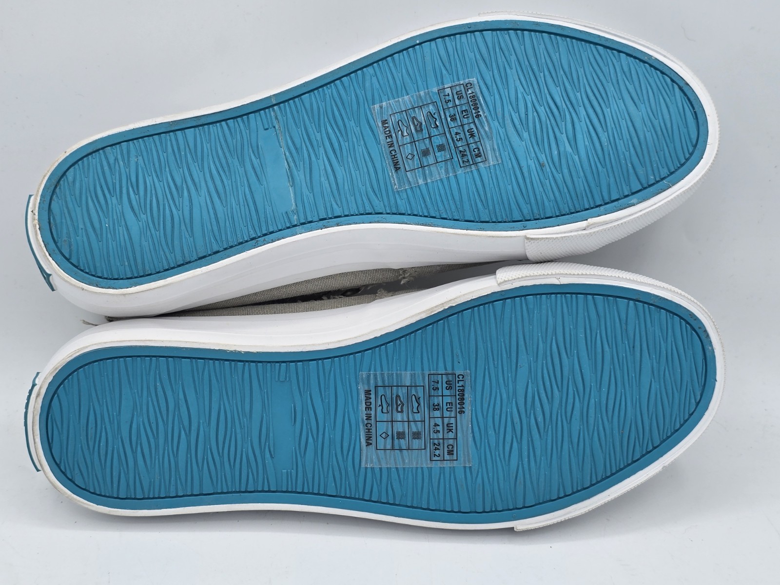 JENN ARDOR Women Canvas Slip On Sneakers Comfort Low-Top Casual Flats Sz 7.5 M