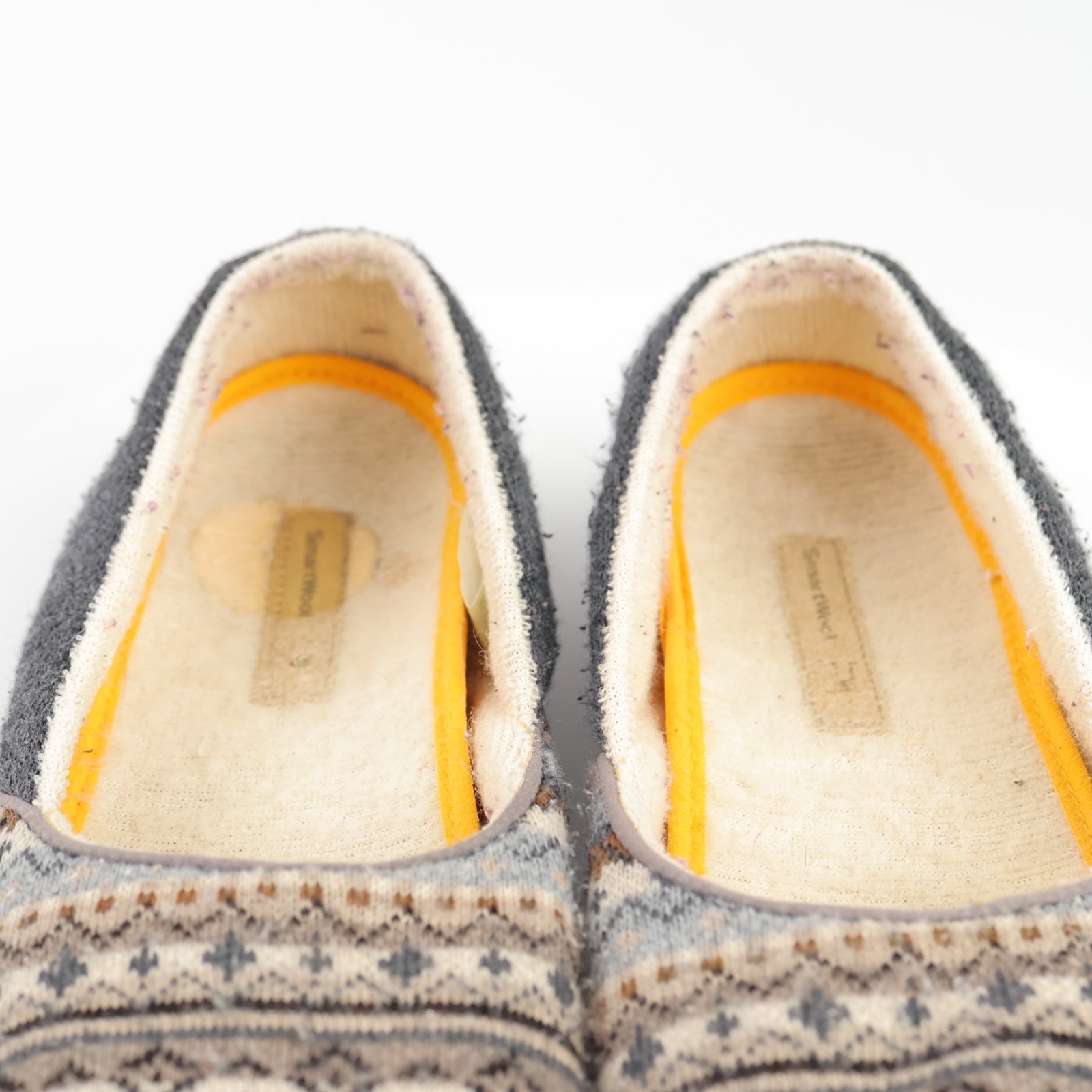 SmartWool Womens Morning Ballet Slipper Size 7 Gray Knit Lined Slip On Flat Shoe