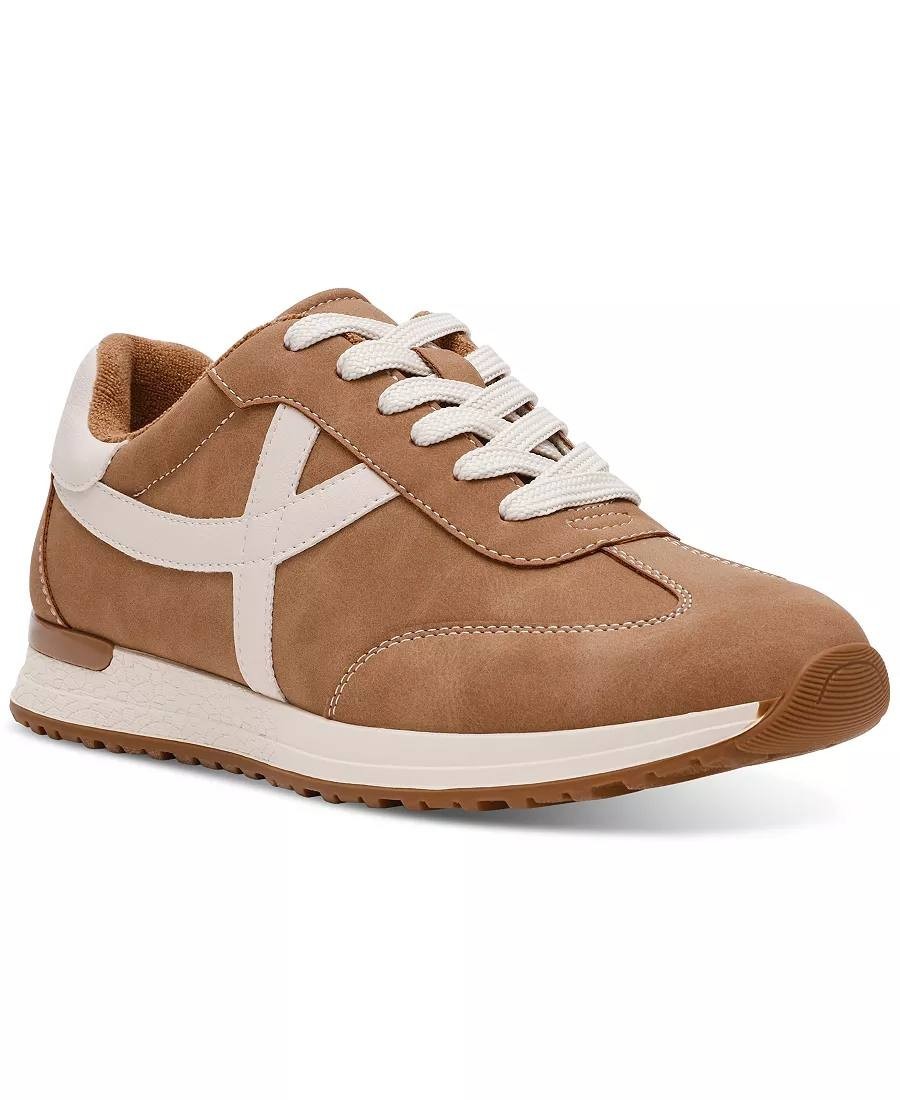 DV Dolce Vita Joque Sneakers 7.5 Camel Retro Lace-Up Comfort Shoes New NIB