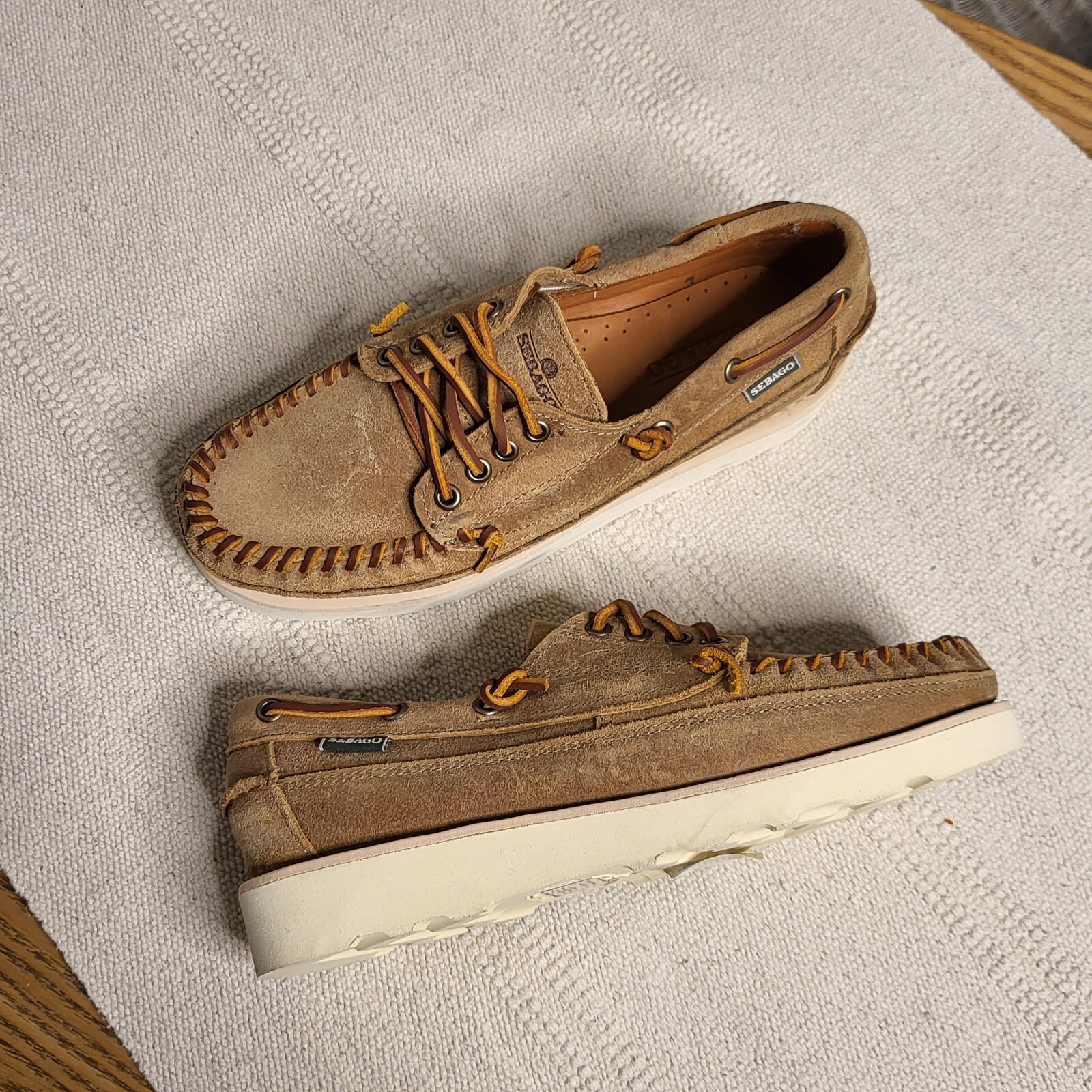 Sebago Campsides Makwa Suede suola ViBram outdoor casual uomo mocassino native