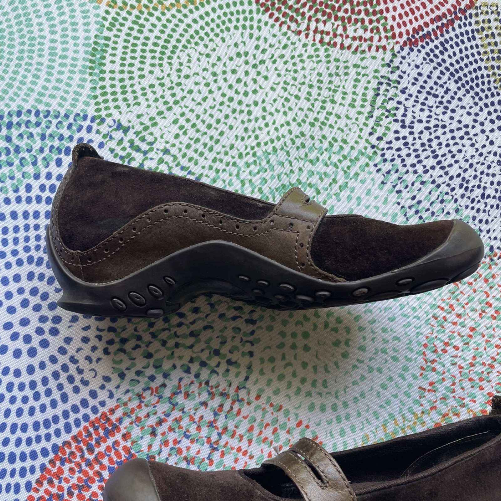 Merrell Plaza Bandeau Slip-on Size 7 Brown Suede & Leather Upper *SEE PICS* Used