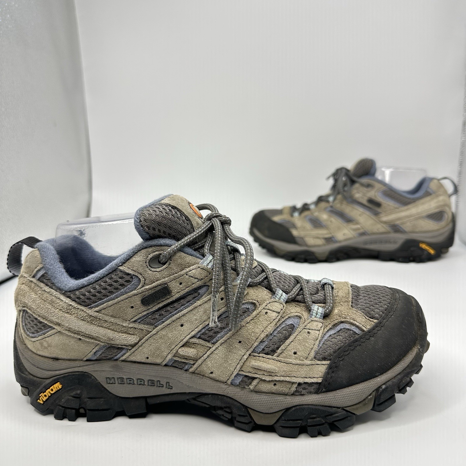 Merrell Moab 2 Women 8.5 W Granite Gray Waterproof Vibram Hiking Shoe